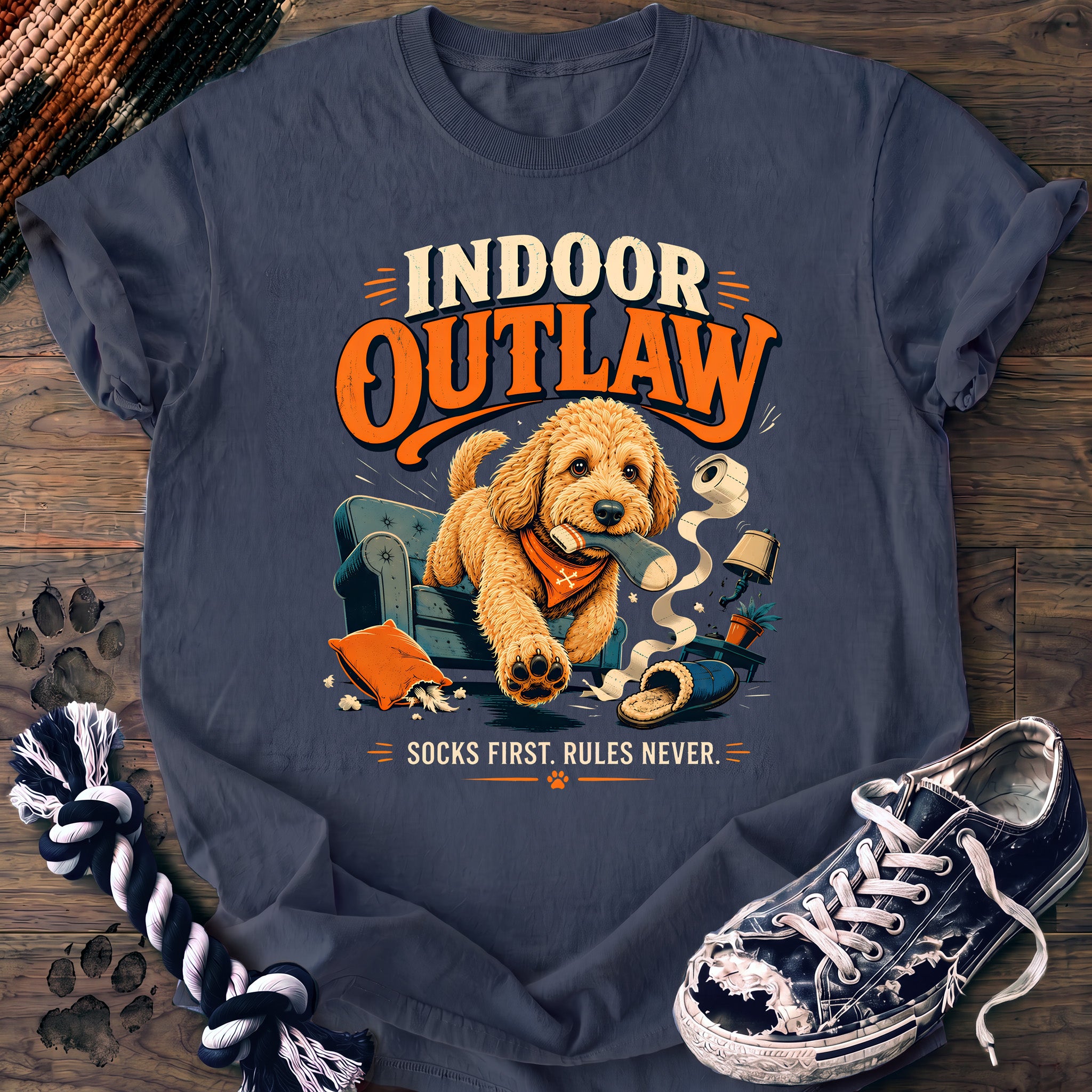 PAWSSION CLUB t-shirt in BlueJean color - SKU PC-0688