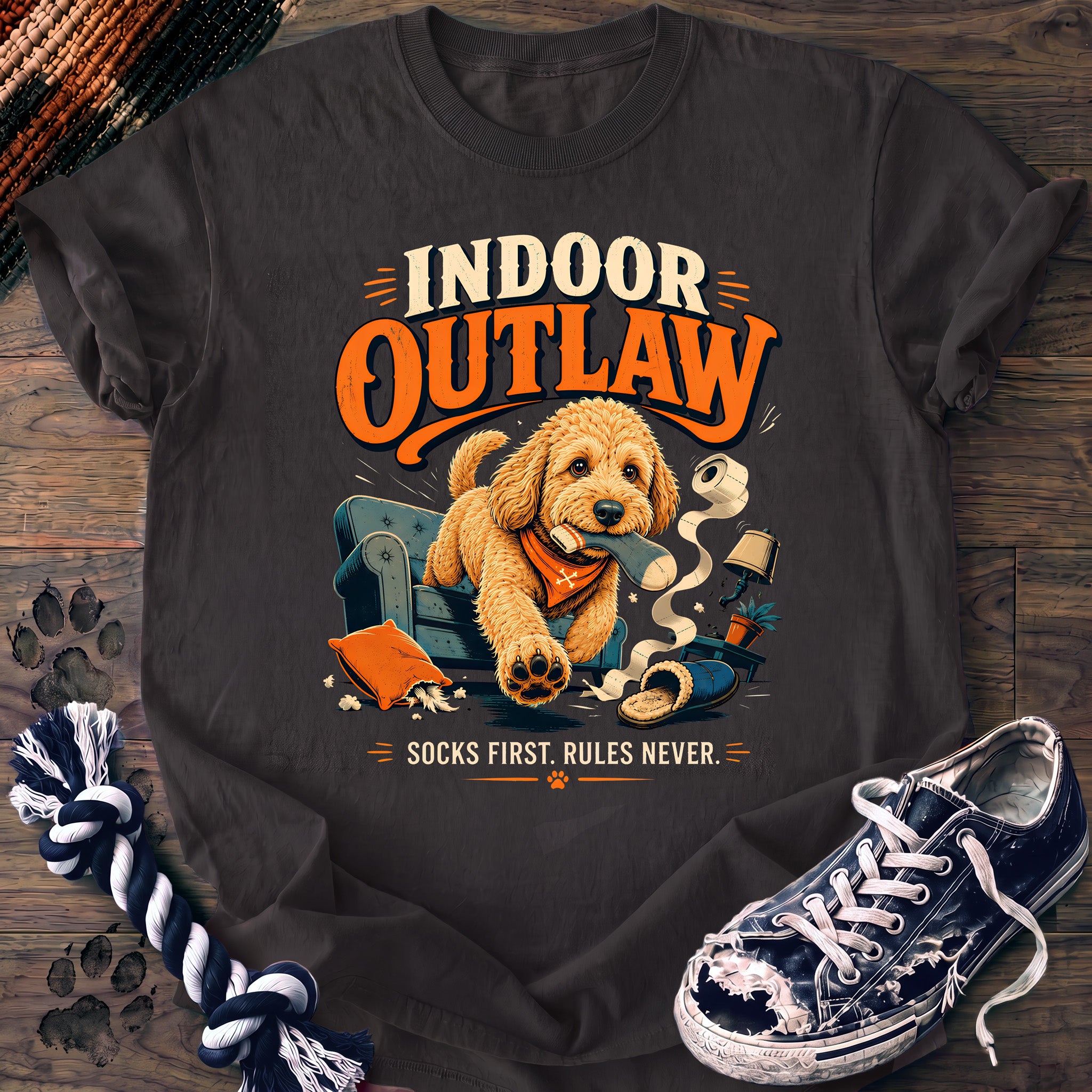 PAWSSION CLUB t-shirt in Graphite color - SKU PC-0688
