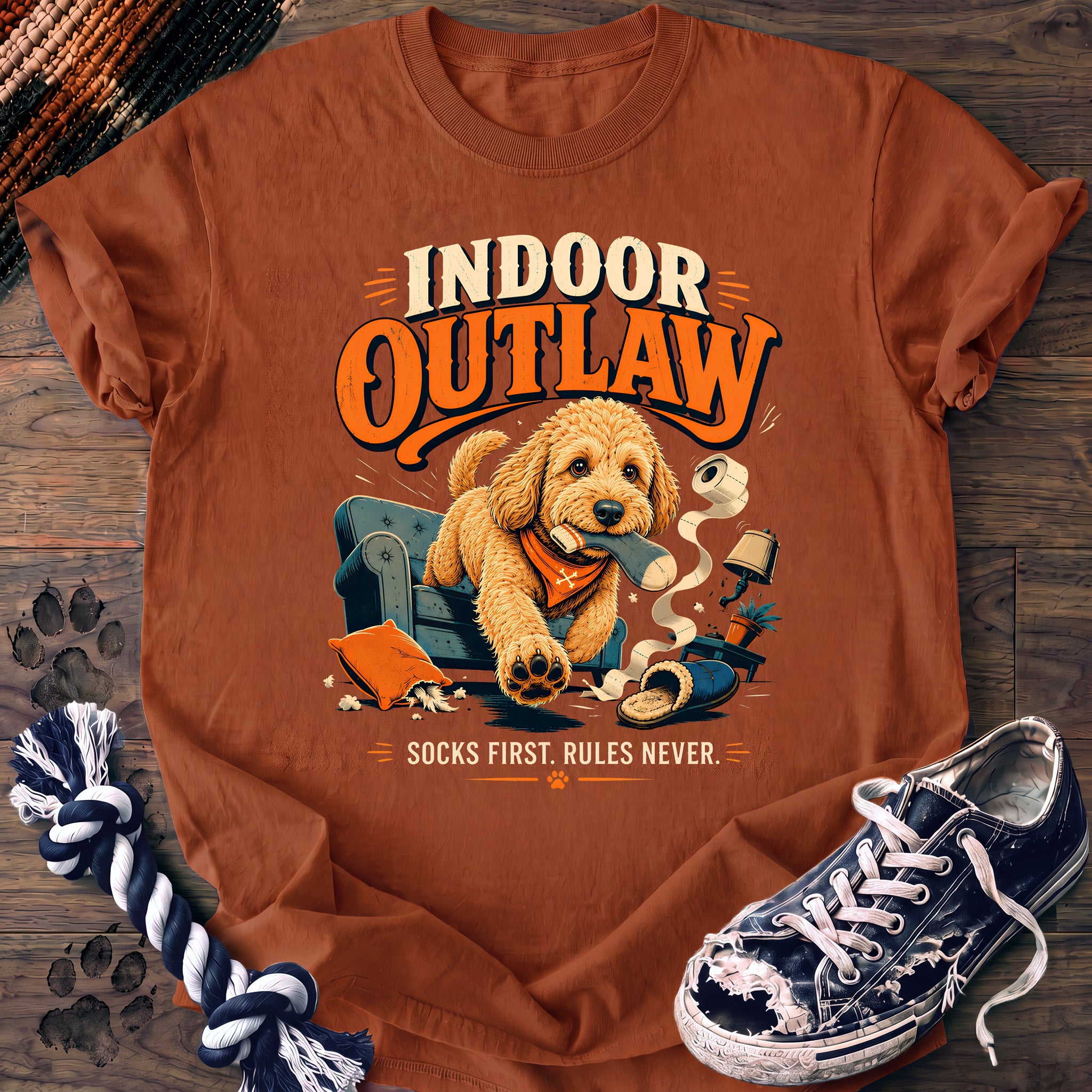 PAWSSION CLUB t-shirt in Yam color - SKU PC-0688