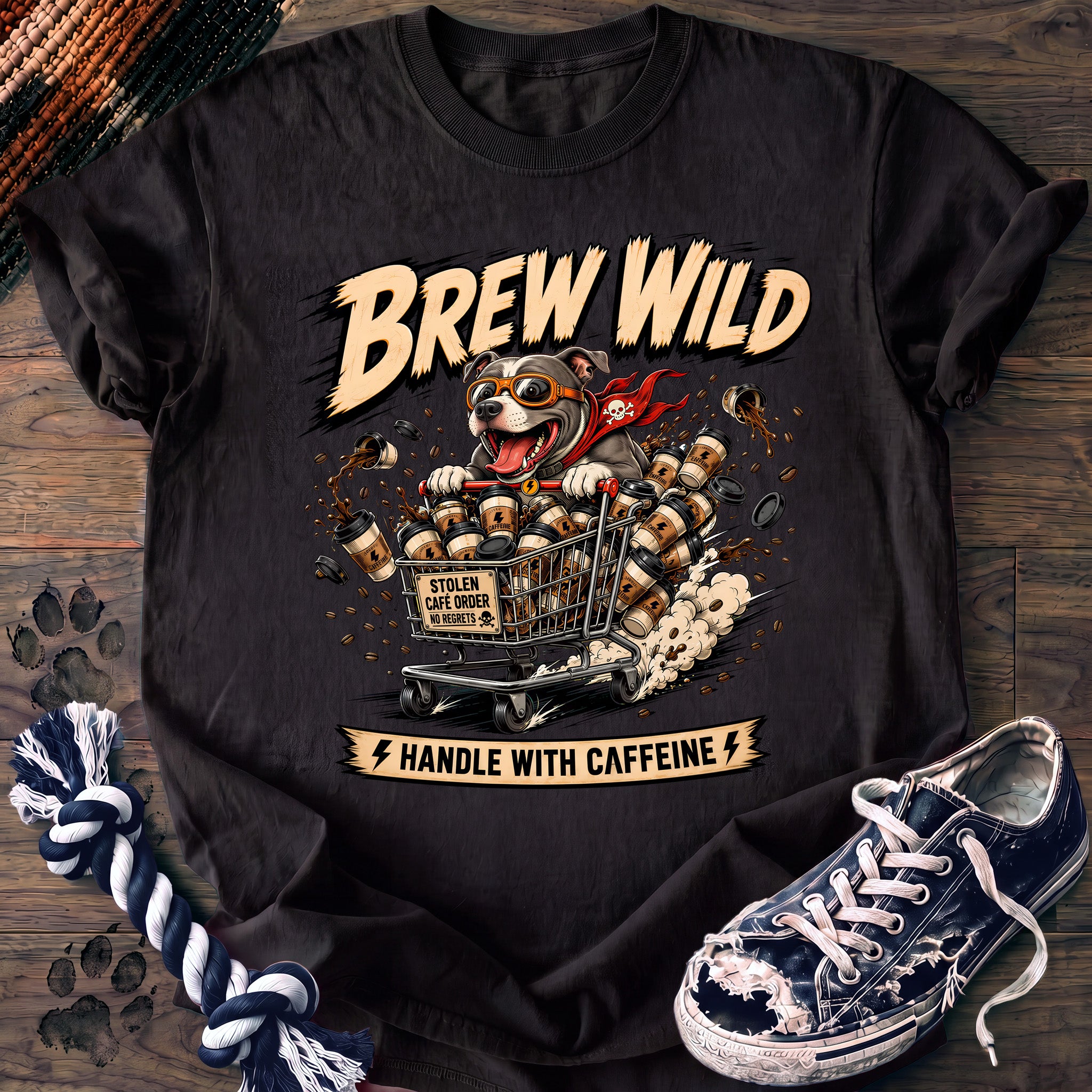 PAWSSION CLUB t-shirt in Black color - SKU PC-0694