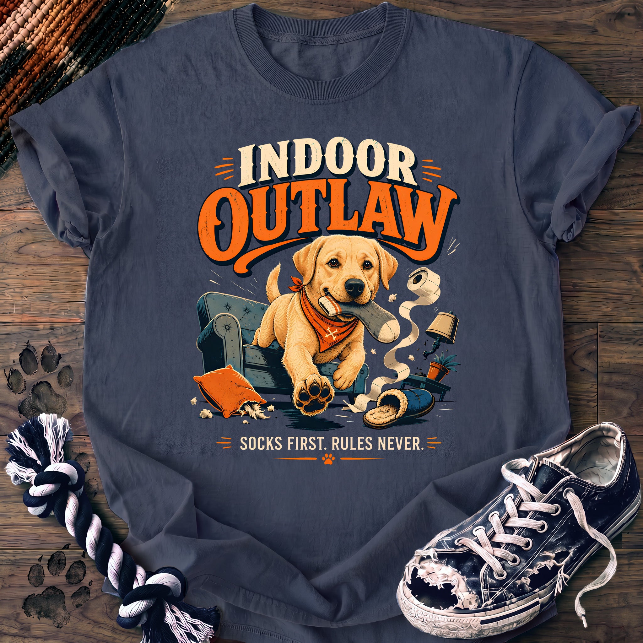 PAWSSION CLUB t-shirt in BlueJean color - SKU PC-0695
