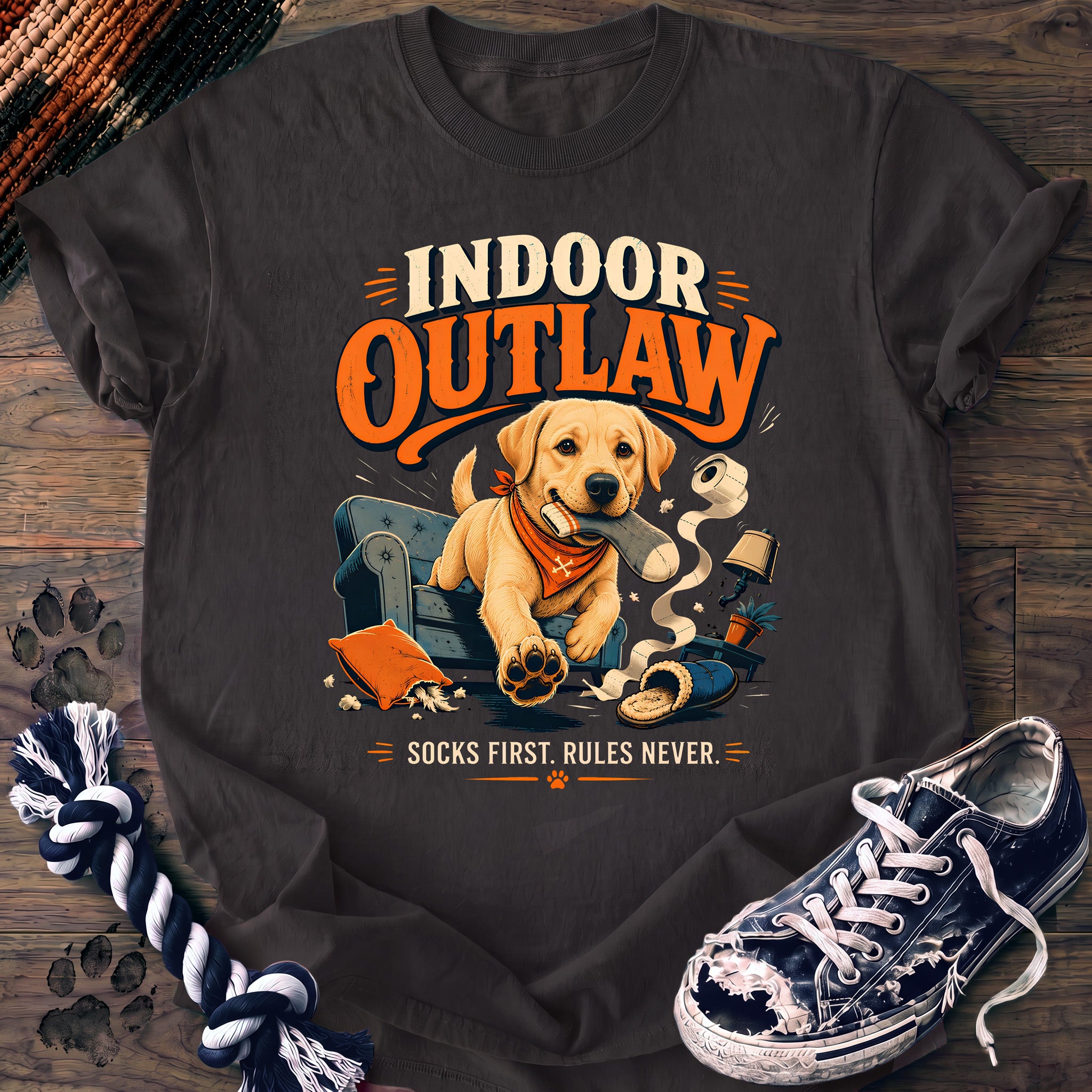 PAWSSION CLUB t-shirt in Graphite color - SKU PC-0695