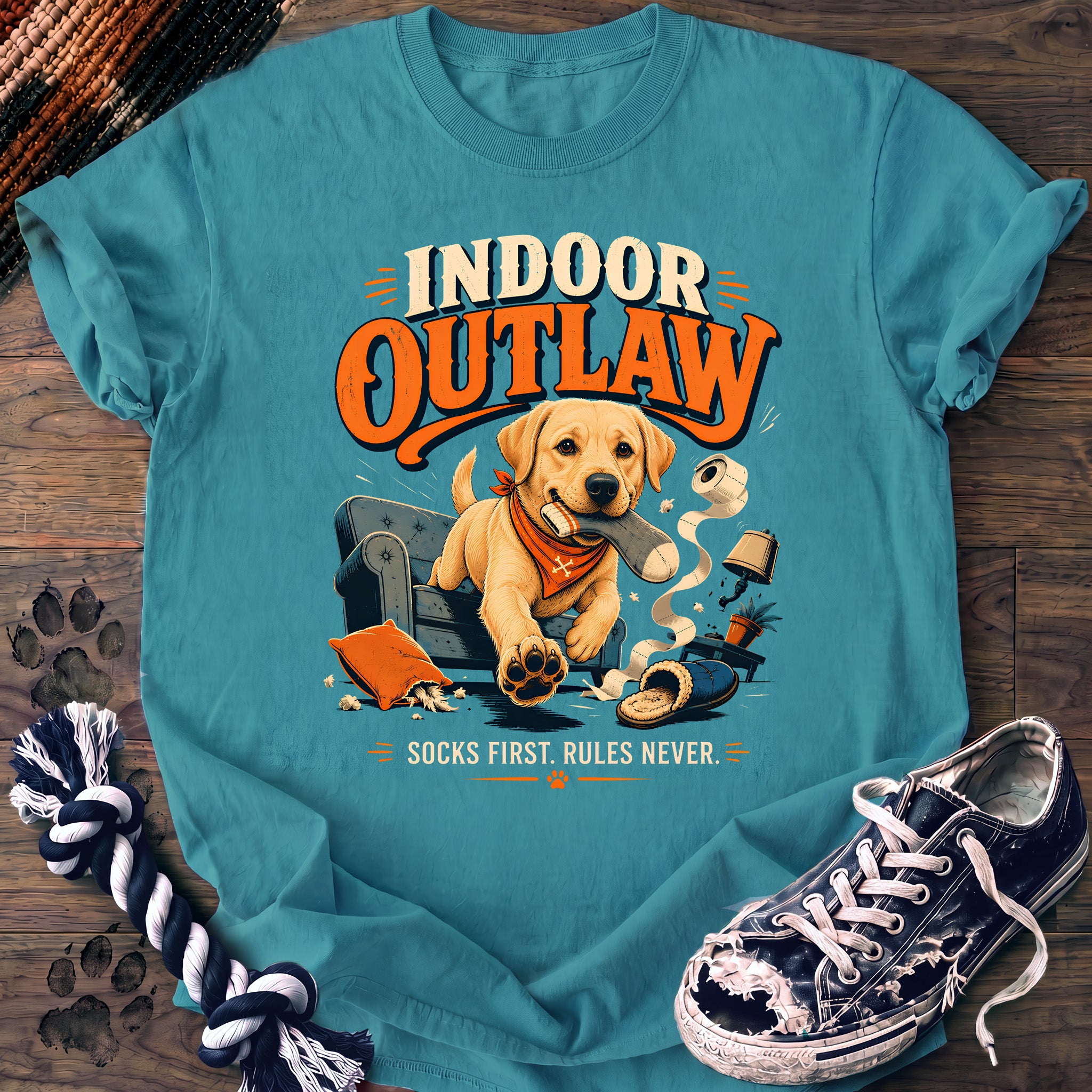 PAWSSION CLUB t-shirt in LagoonBlue color - SKU PC-0695