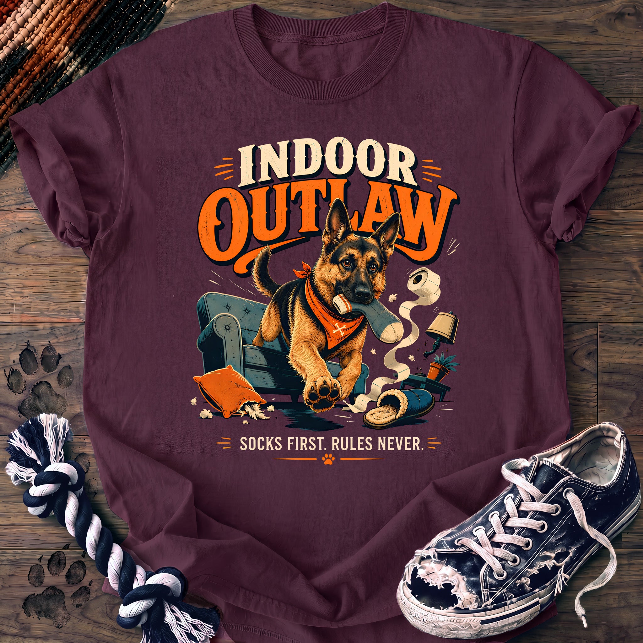 PAWSSION CLUB t-shirt in Berry color - SKU PC-0696