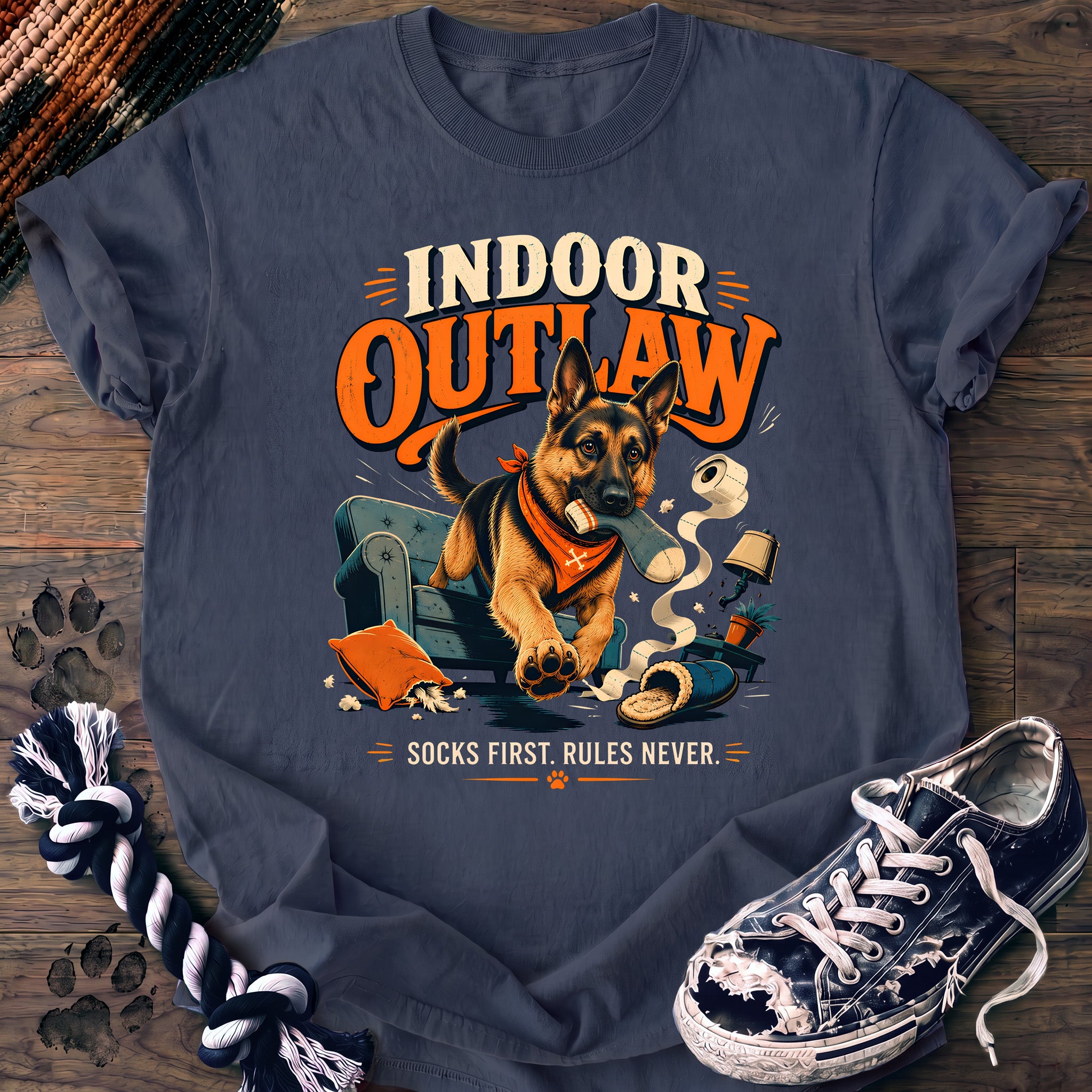 PAWSSION CLUB t-shirt in BlueJean color - SKU PC-0696