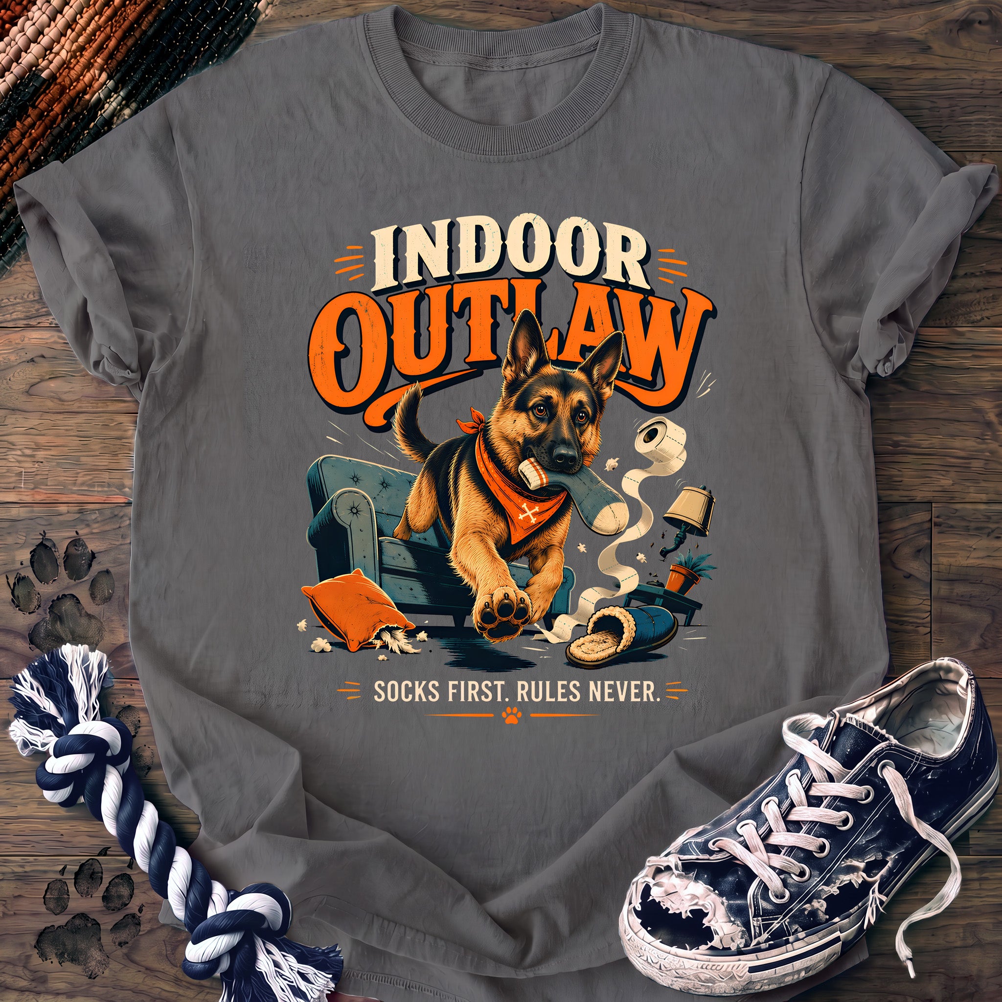 PAWSSION CLUB t-shirt in Grey color - SKU PC-0696