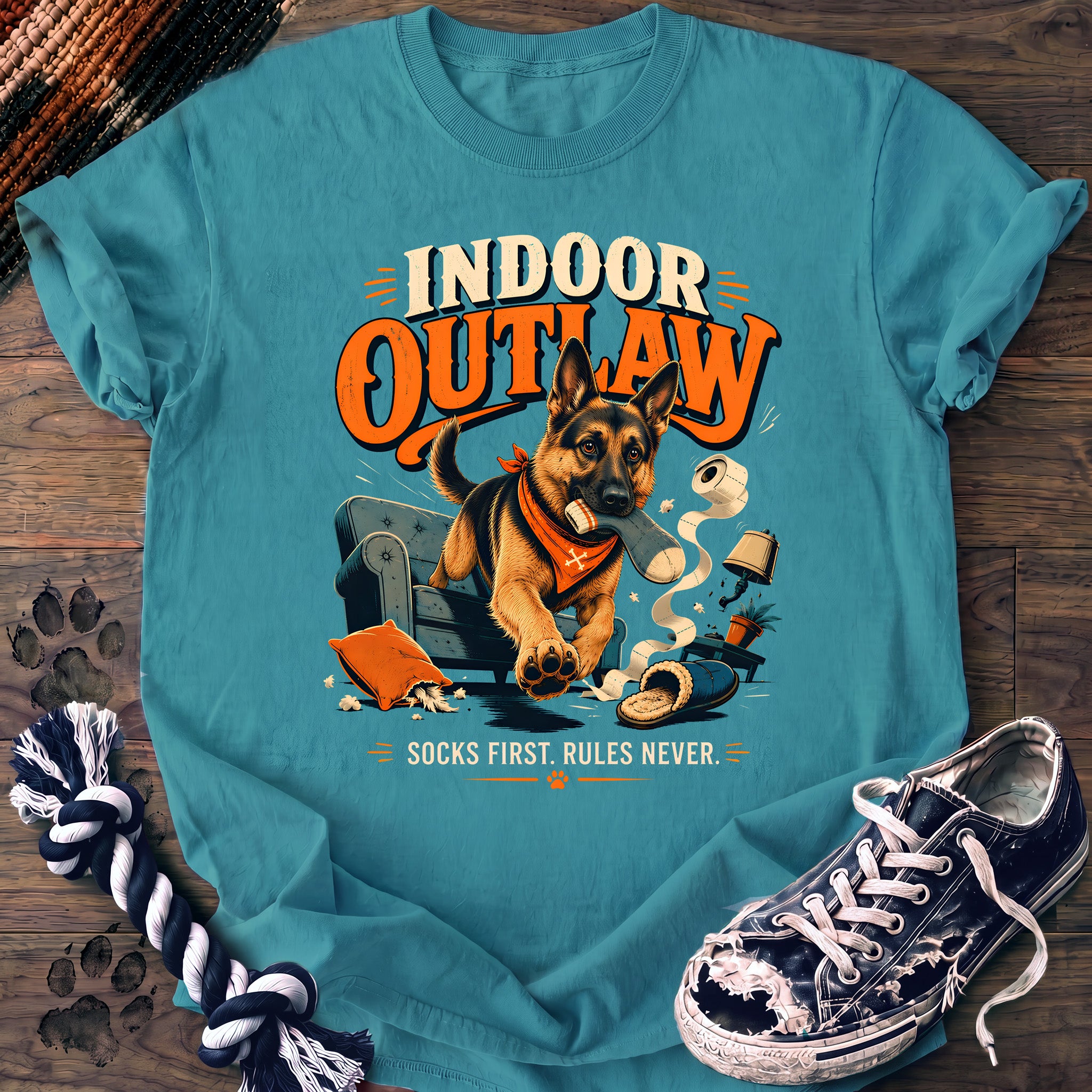 PAWSSION CLUB t-shirt in LagoonBlue color - SKU PC-0696