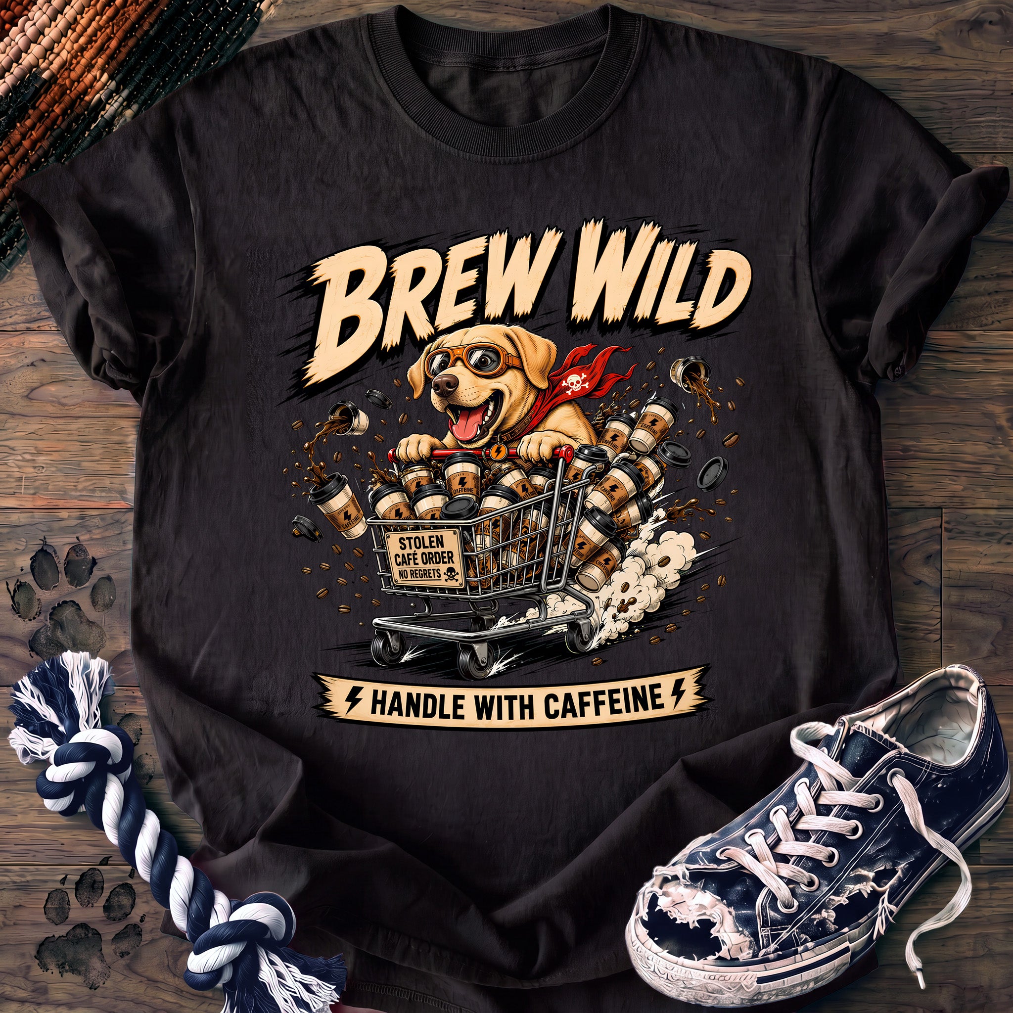 PAWSSION CLUB t-shirt in Black color - SKU PC-0700