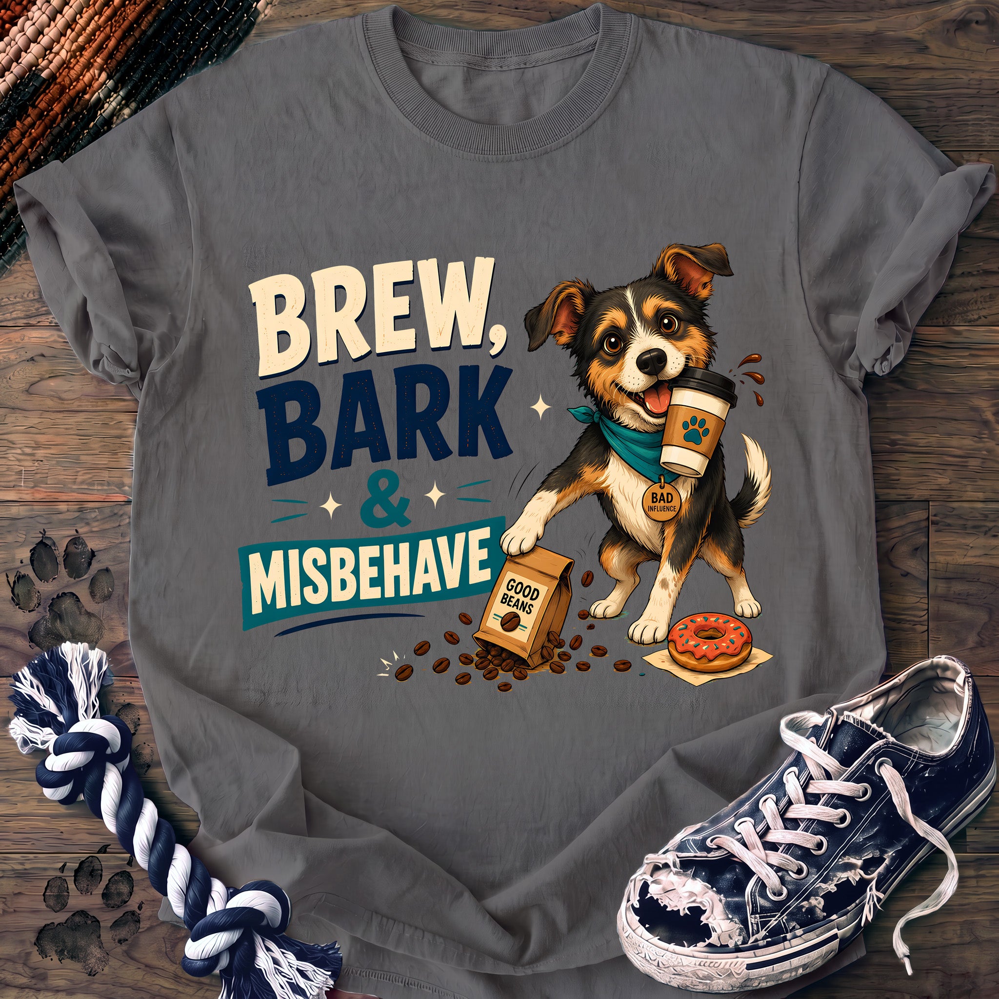 PAWSSION CLUB t-shirt in Grey color - SKU PC-0703