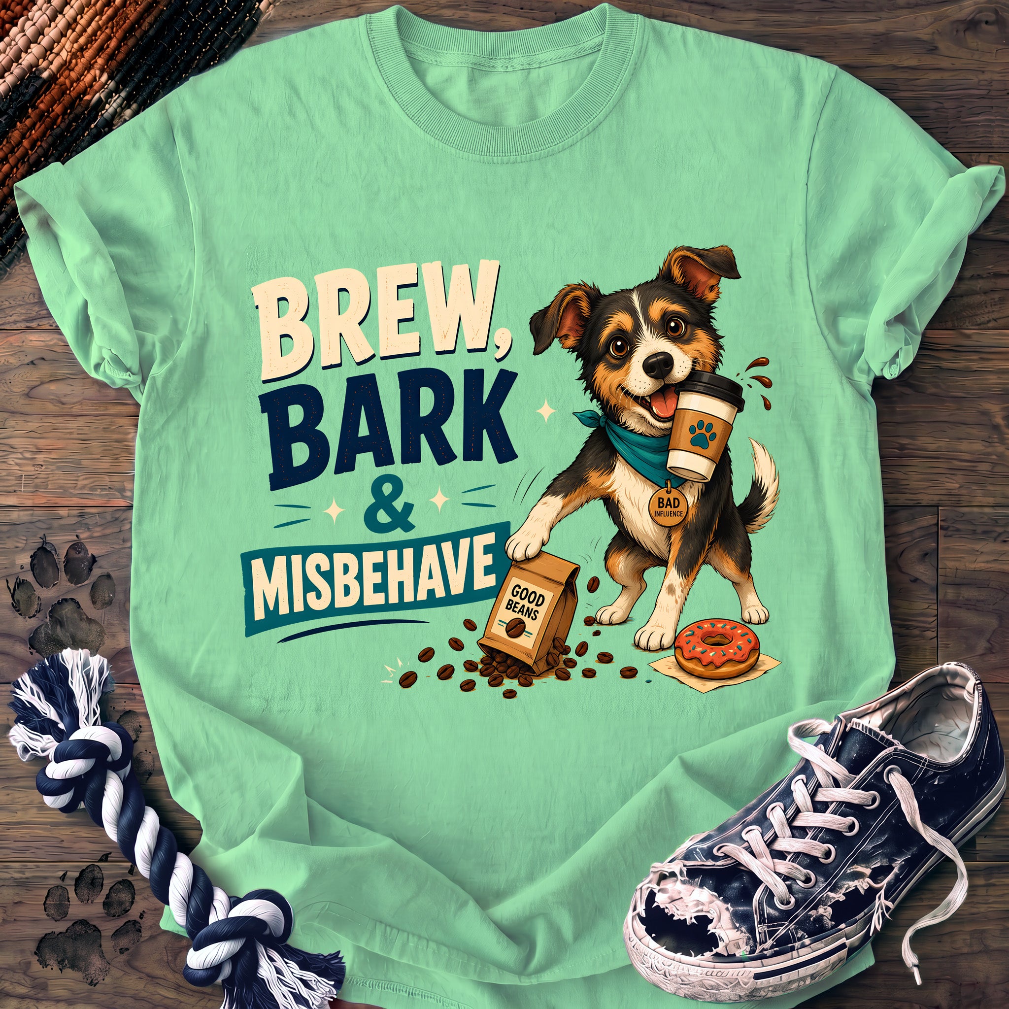 PAWSSION CLUB t-shirt in IslandReef color - SKU PC-0703