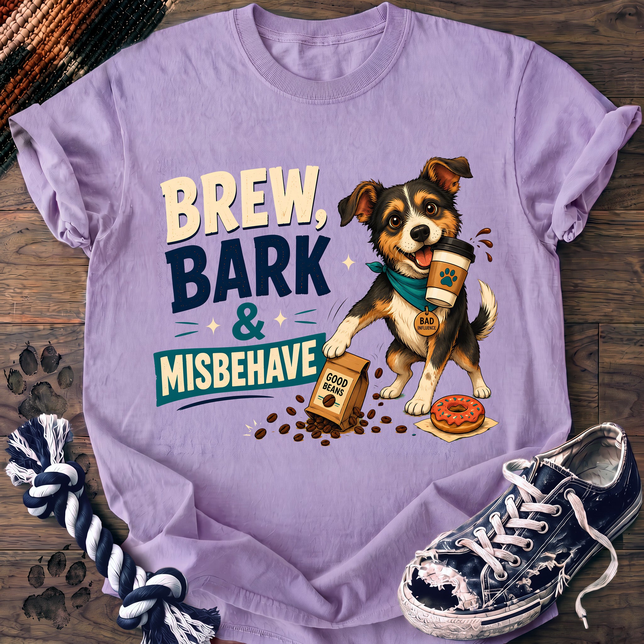 PAWSSION CLUB t-shirt in Orchid color - SKU PC-0703