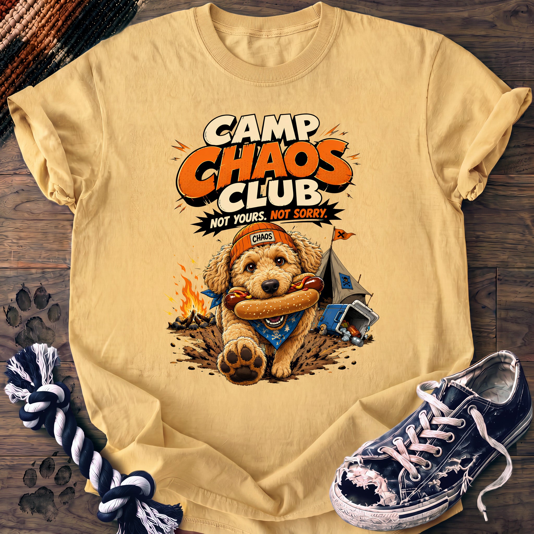 PAWSSION CLUB t-shirt in Butter color - SKU PC-0705