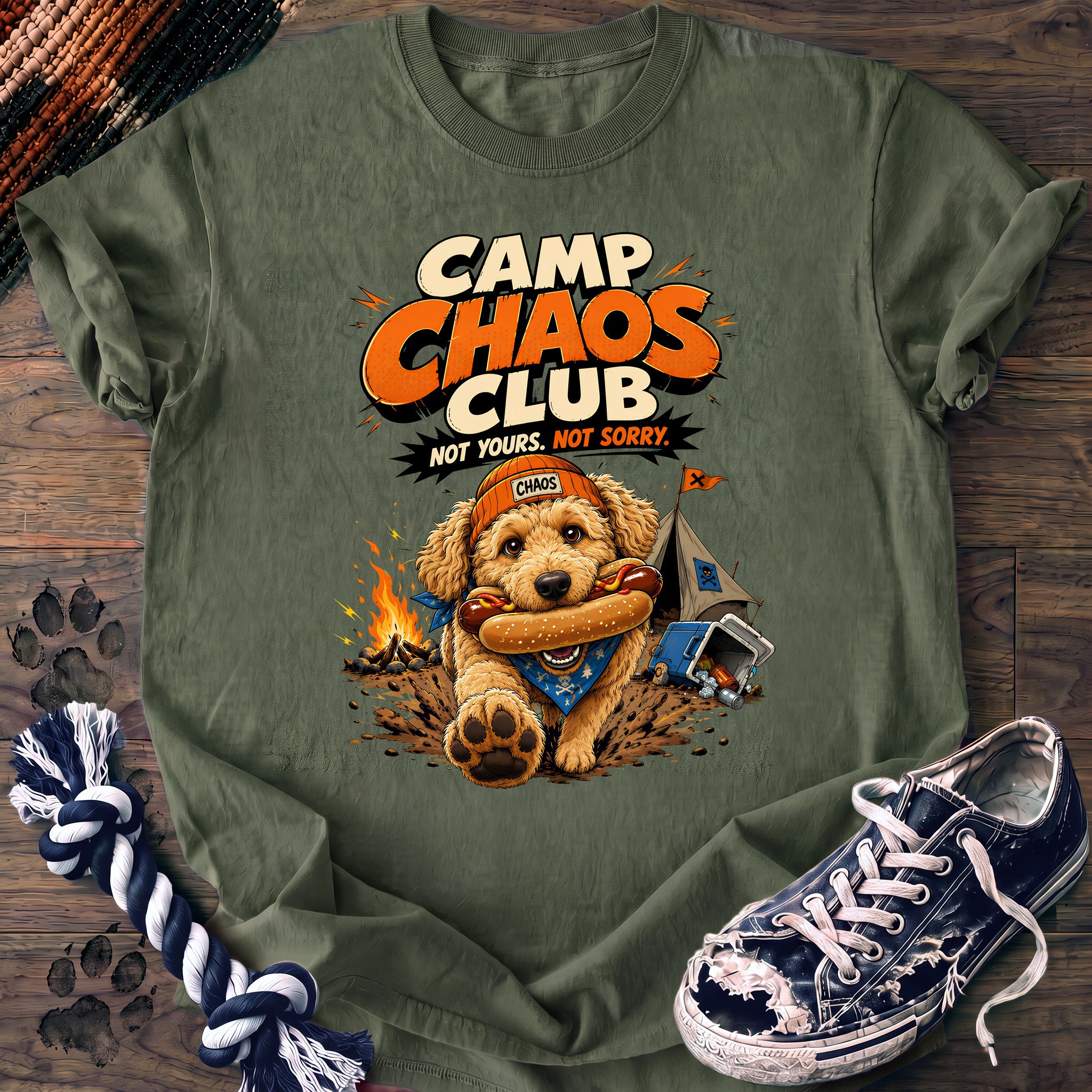 PAWSSION CLUB t-shirt in LightGreen color - SKU PC-0705