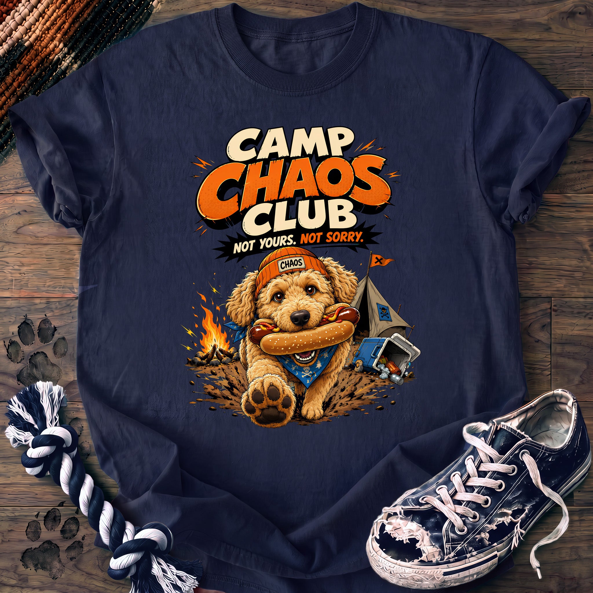 PAWSSION CLUB t-shirt in Navy color - SKU PC-0705