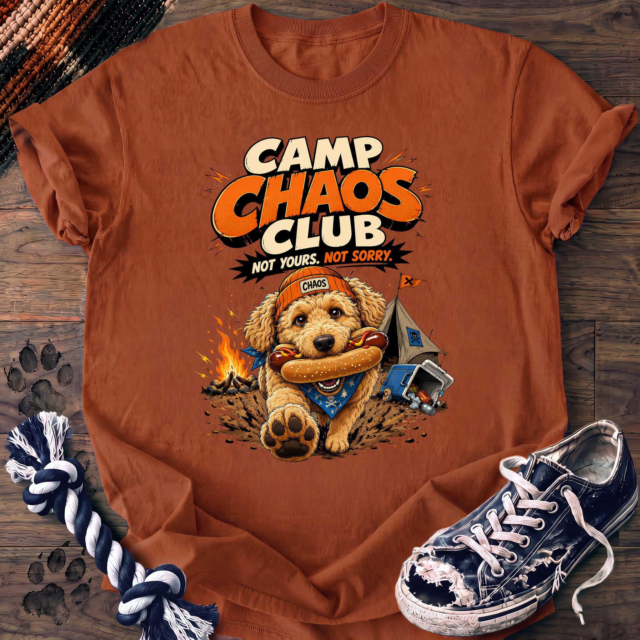 PAWSSION CLUB t-shirt in Yam color - SKU PC-0705