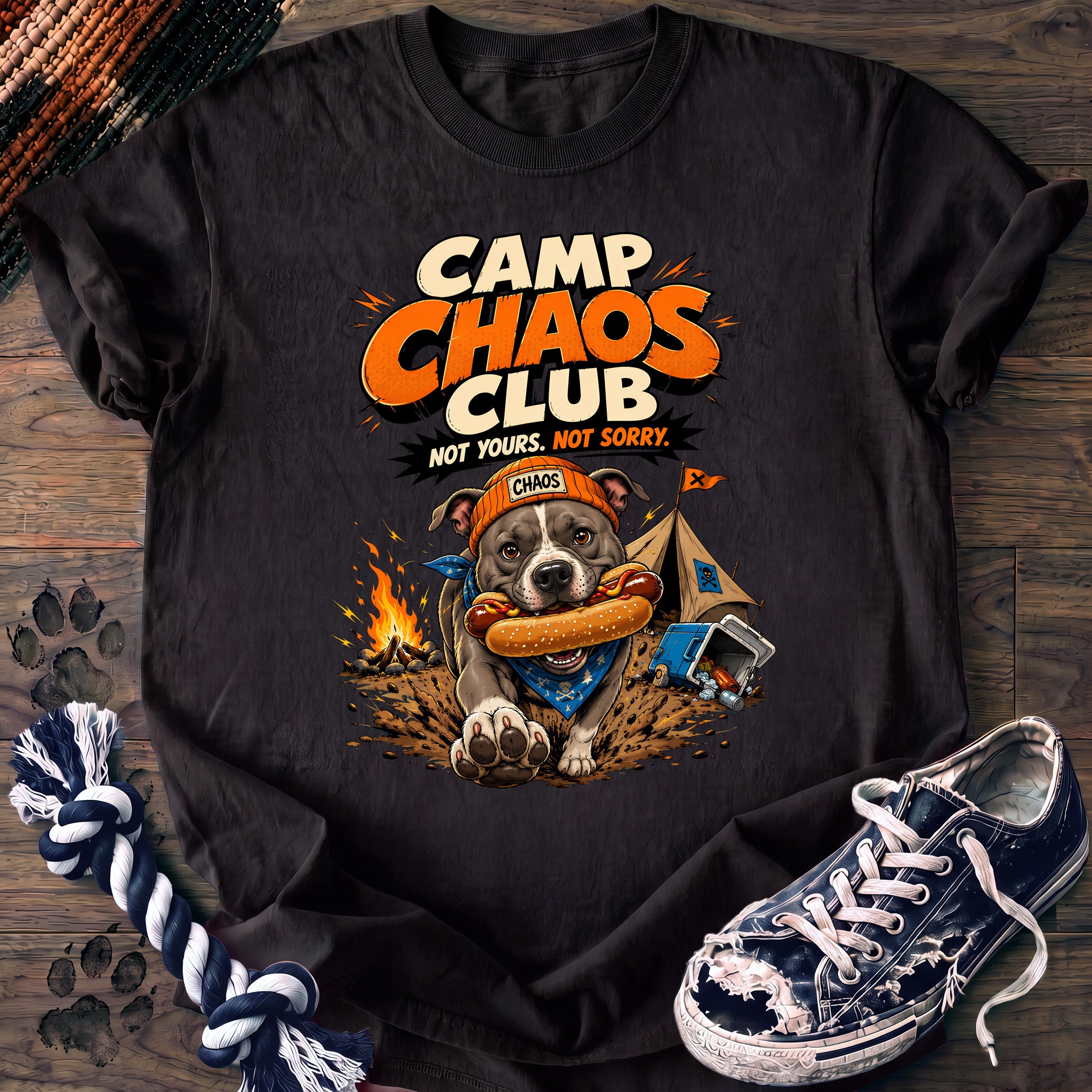 PAWSSION CLUB t-shirt in Black color - SKU PC-0707