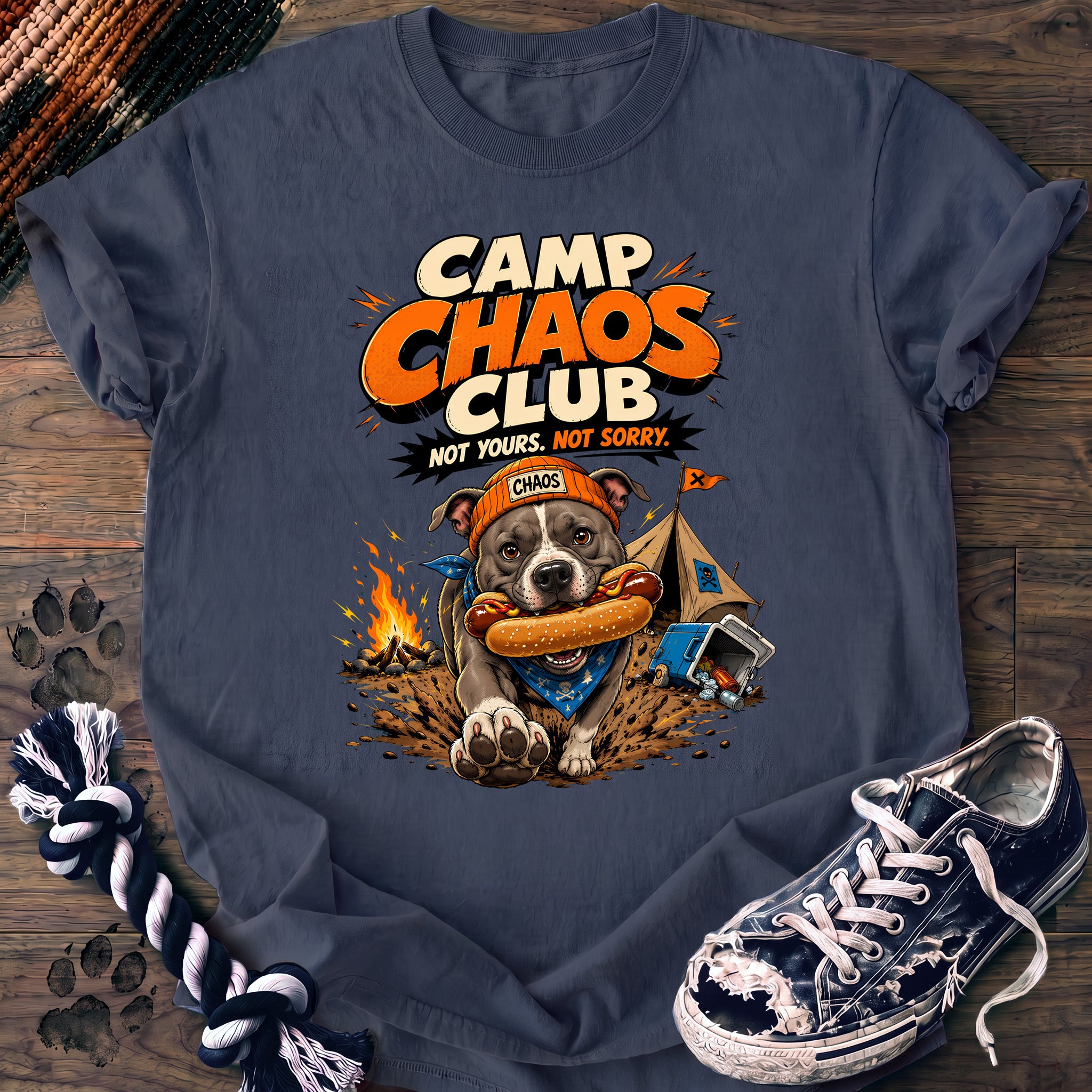 PAWSSION CLUB t-shirt in BlueJean color - SKU PC-0707