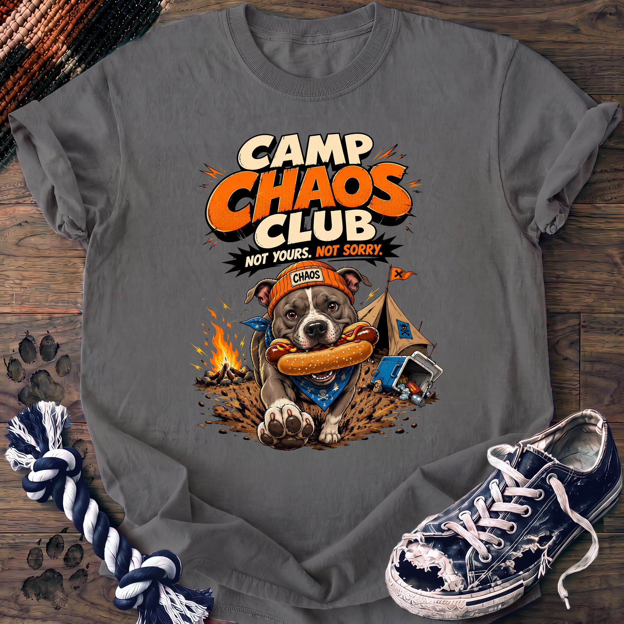 PAWSSION CLUB t-shirt in Grey color - SKU PC-0707