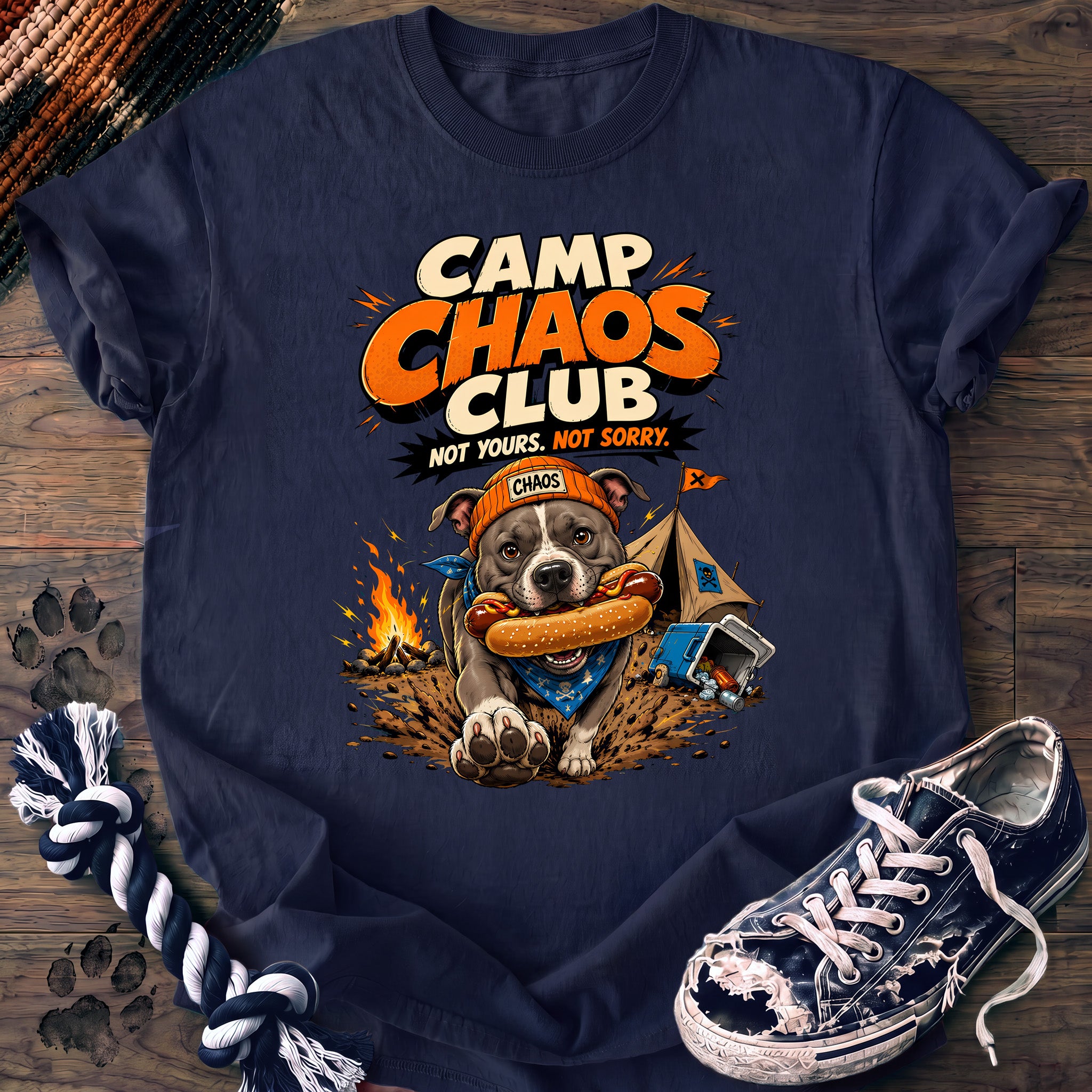 PAWSSION CLUB t-shirt in Navy color - SKU PC-0707