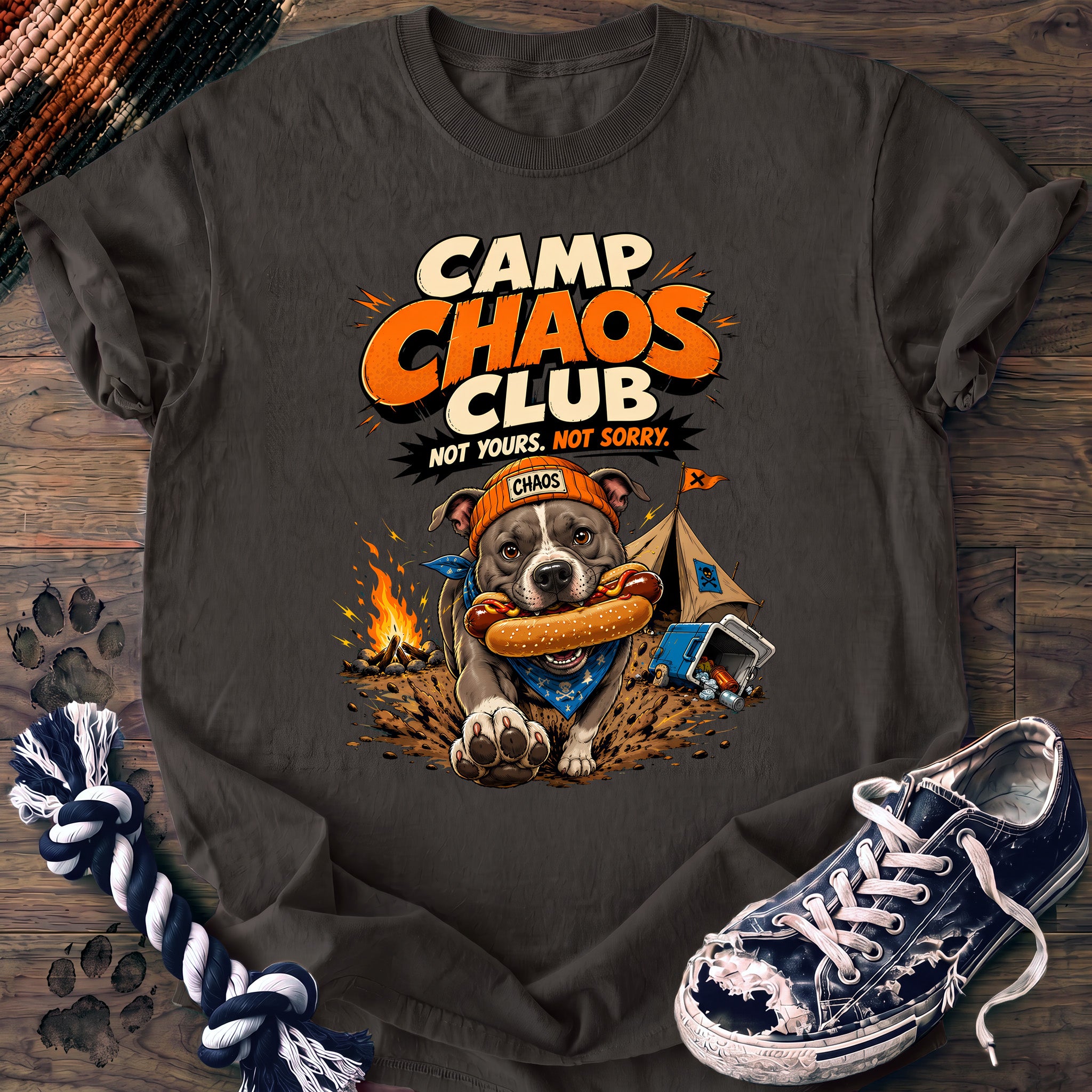 PAWSSION CLUB t-shirt in Pepper color - SKU PC-0707