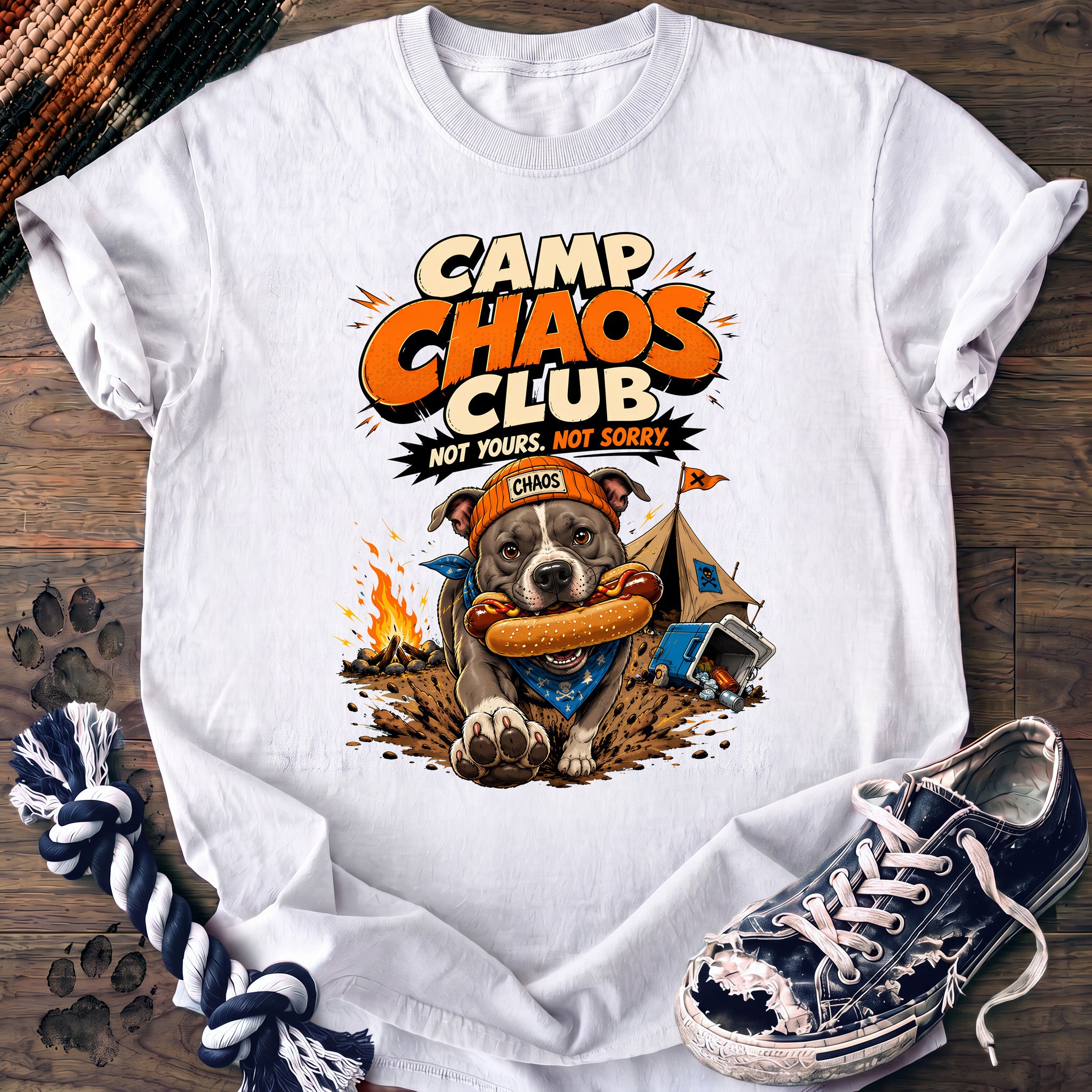 PAWSSION CLUB t-shirt in White color - SKU PC-0707