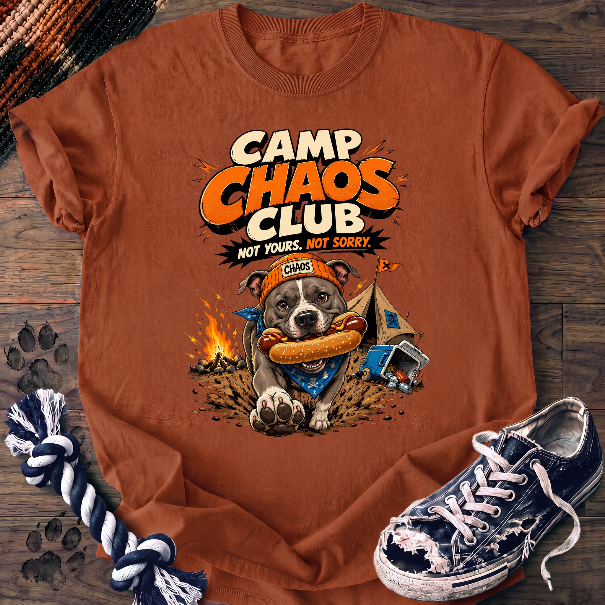 PAWSSION CLUB t-shirt in Yam color - SKU PC-0707