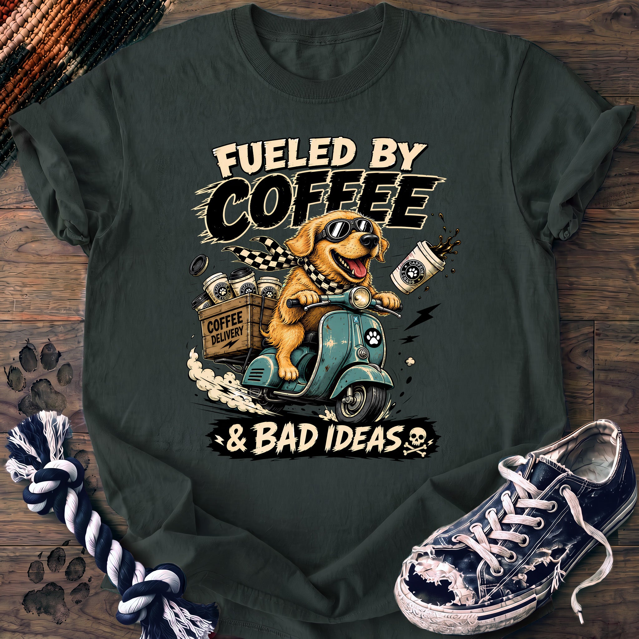 PAWSSION CLUB t-shirt in BlueSpruce color - SKU PC-0717
