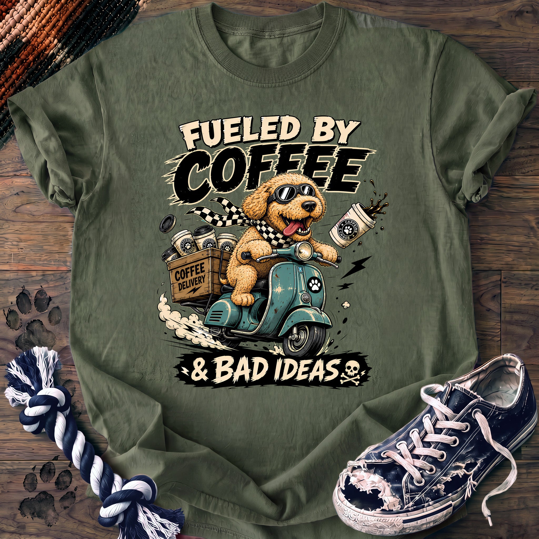 PAWSSION CLUB t-shirt in LightGreen color - SKU PC-0718