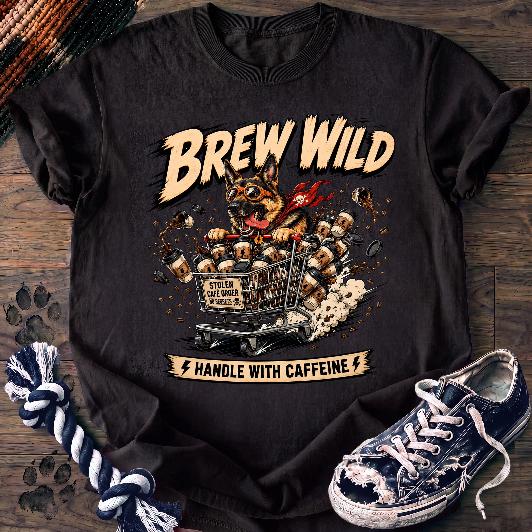 PAWSSION CLUB t-shirt in Black color - SKU PC-0719