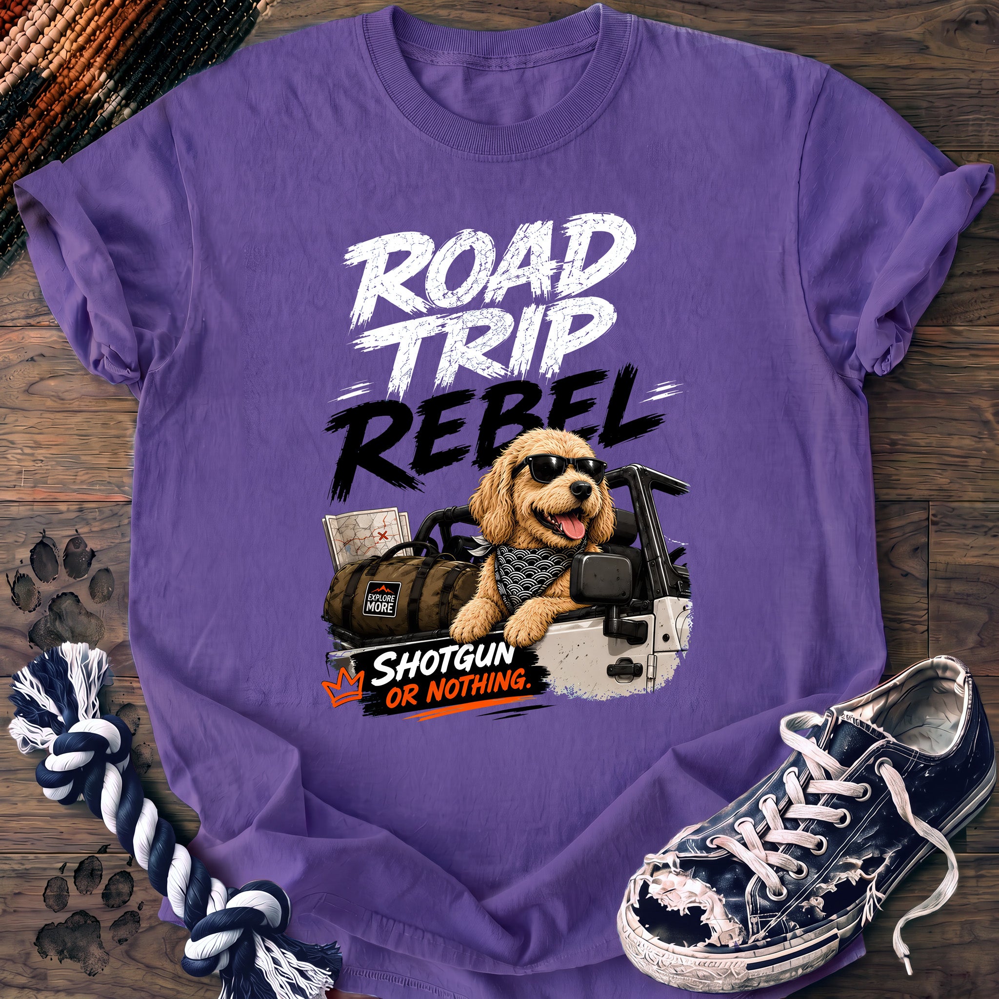 PAWSSION CLUB t-shirt in Violet color - SKU PC-0720