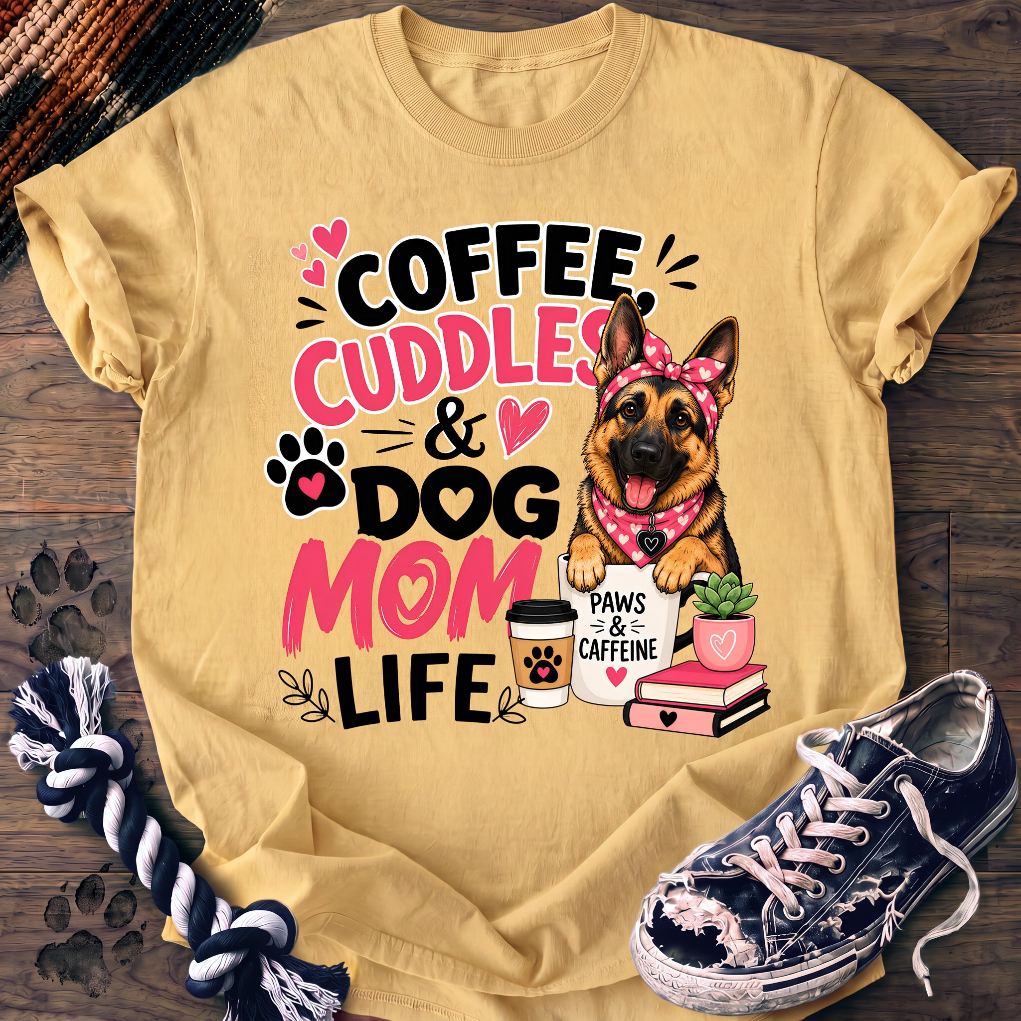 PAWSSION CLUB t-shirt in Butter color - SKU PC-0729