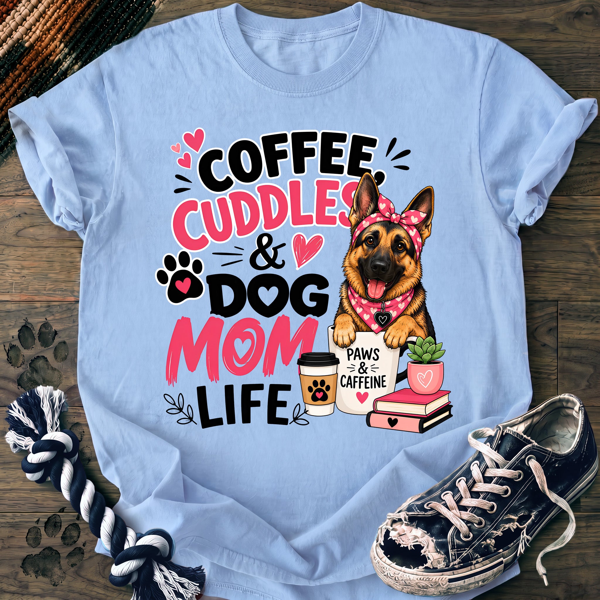 PAWSSION CLUB t-shirt in Chambray color - SKU PC-0729
