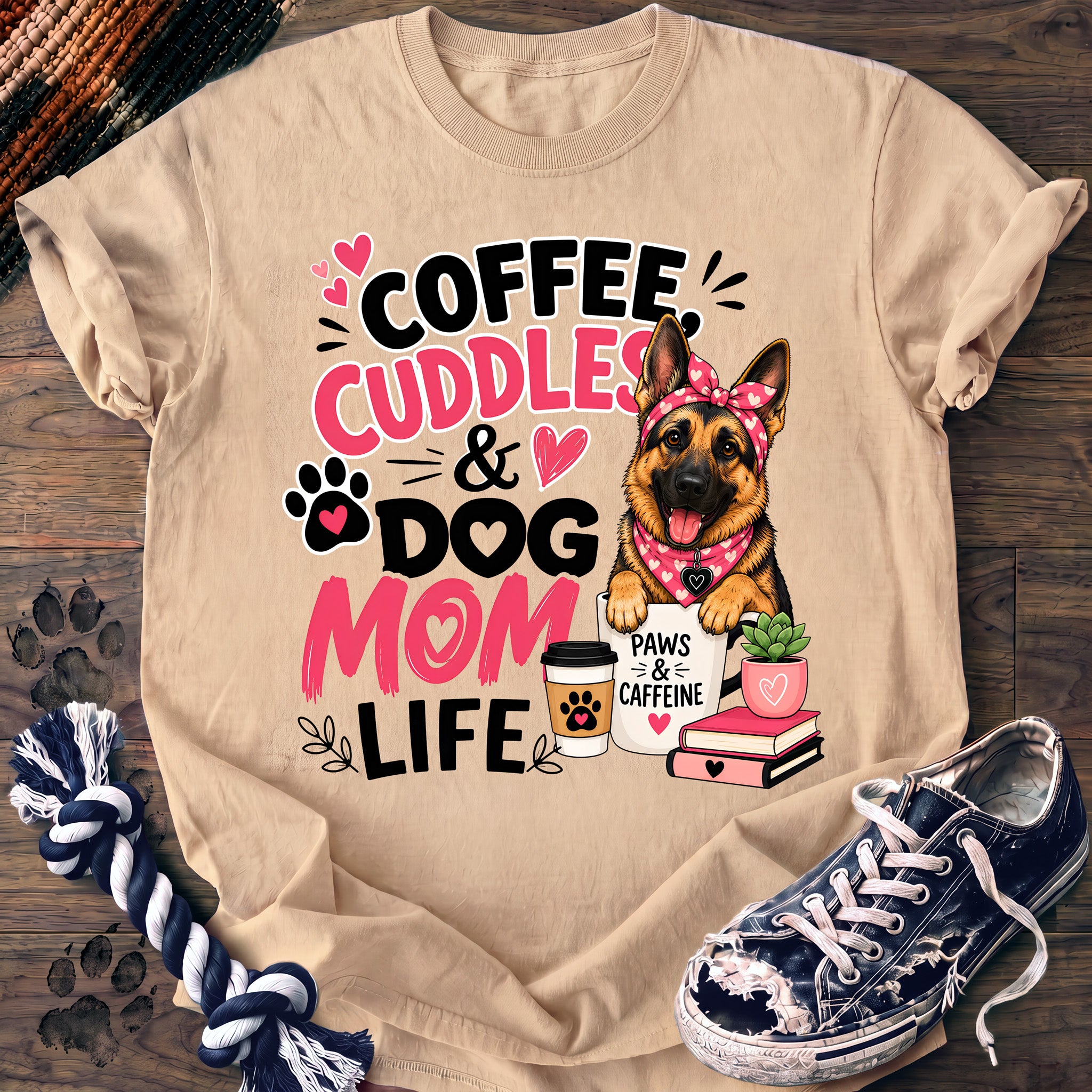 PAWSSION CLUB t-shirt in Ivory color - SKU PC-0729