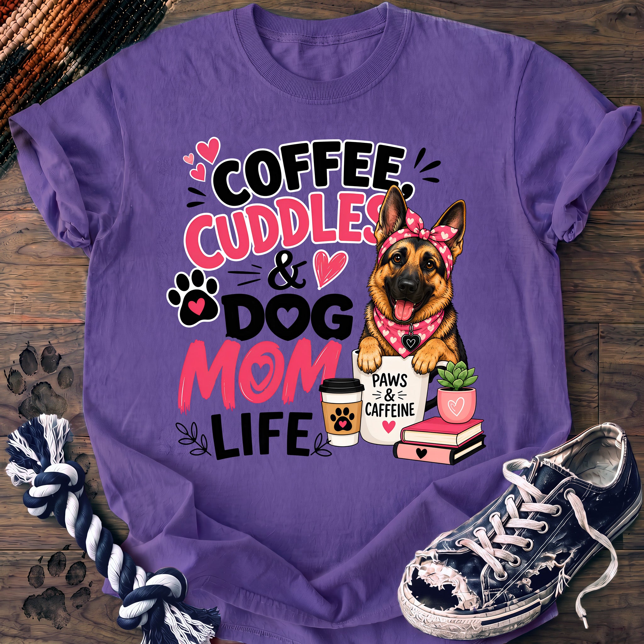 PAWSSION CLUB t-shirt in Violet color - SKU PC-0729