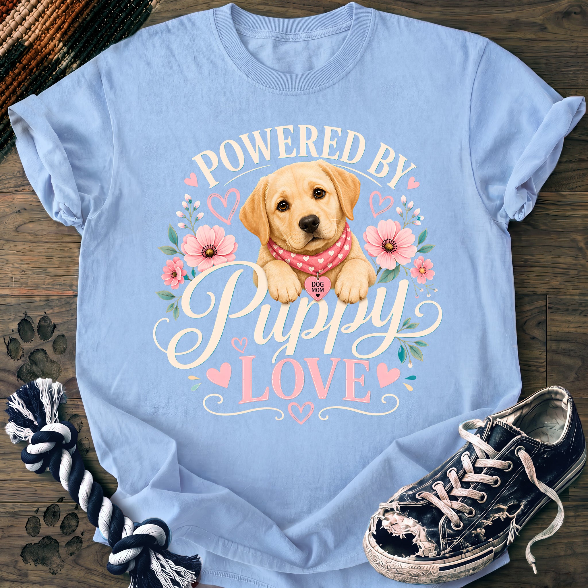 PAWSSION CLUB t-shirt in Chambray color - SKU PC-0732