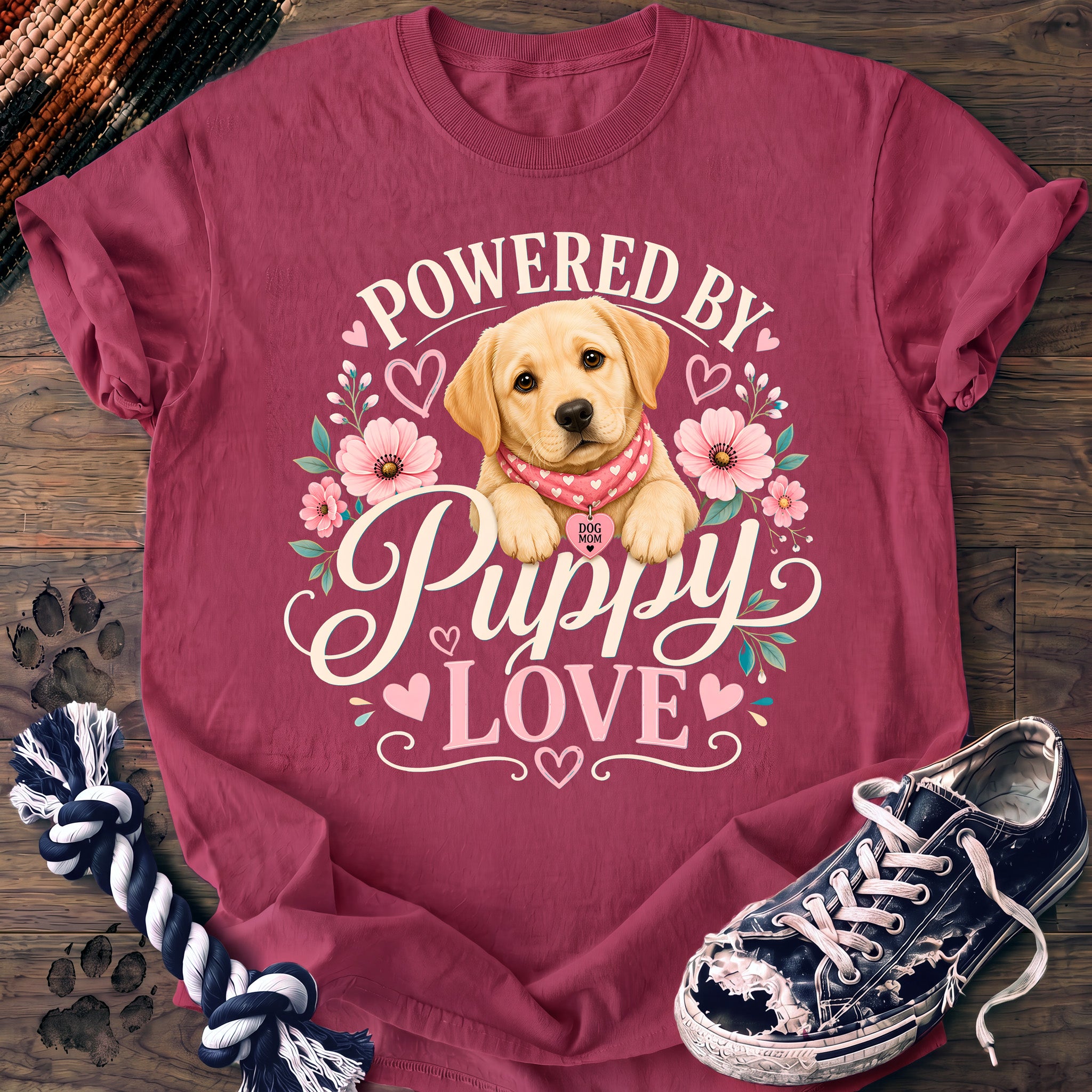 PAWSSION CLUB t-shirt in Crunchberry color - SKU PC-0732