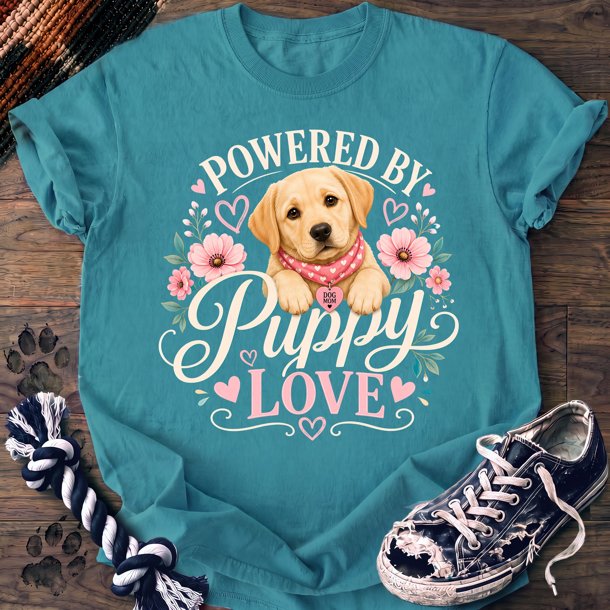 PAWSSION CLUB t-shirt in LagoonBlue color - SKU PC-0732