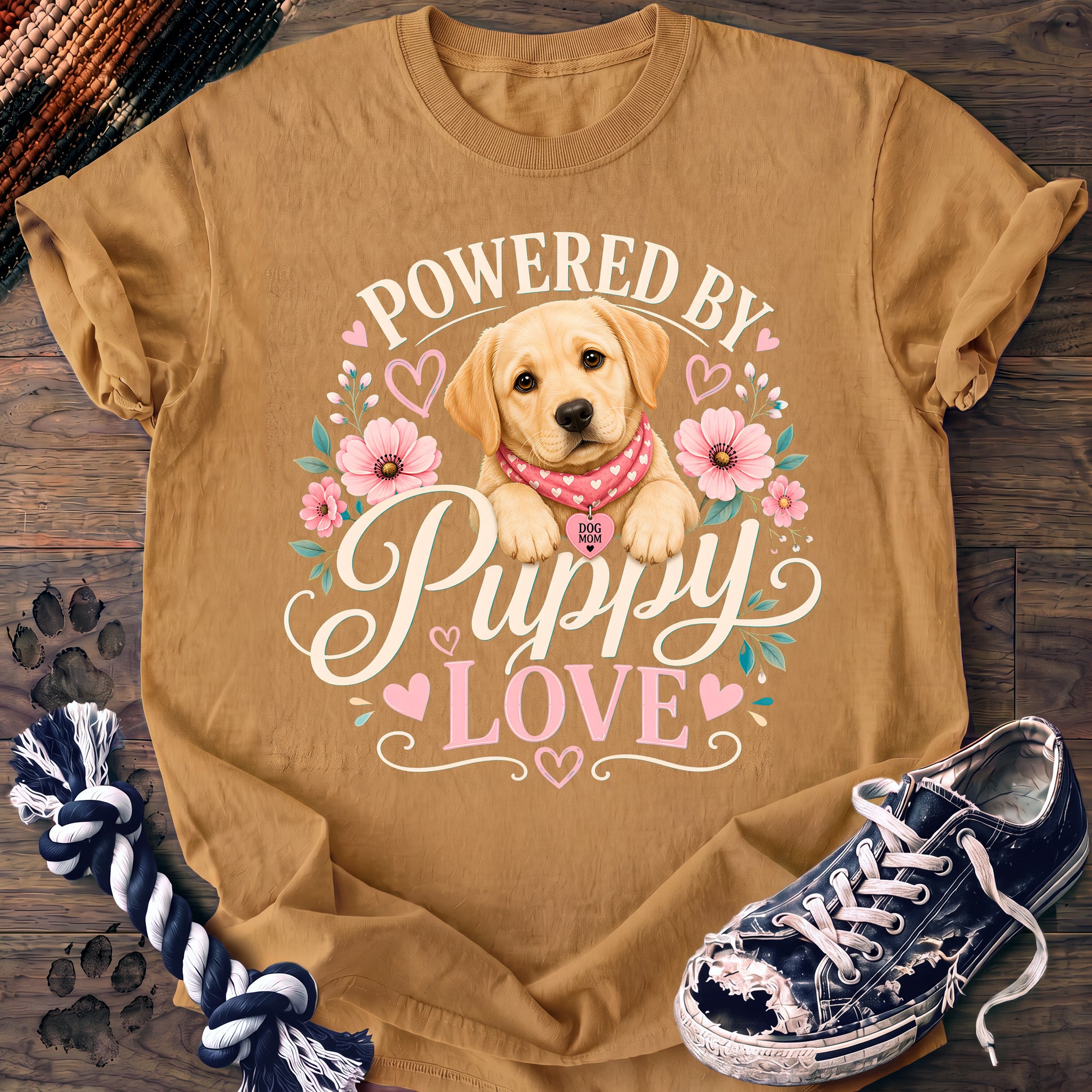 PAWSSION CLUB t-shirt in Mustard color - SKU PC-0732