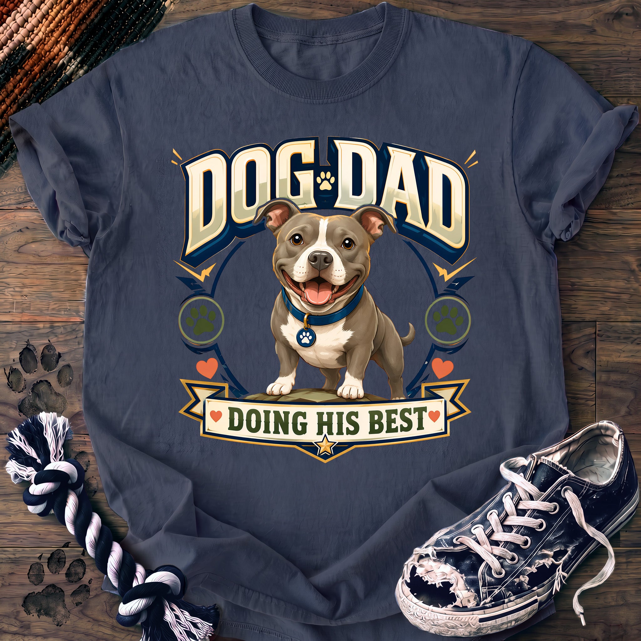 PAWSSION CLUB t-shirt in BlueJean color - SKU PC-0768