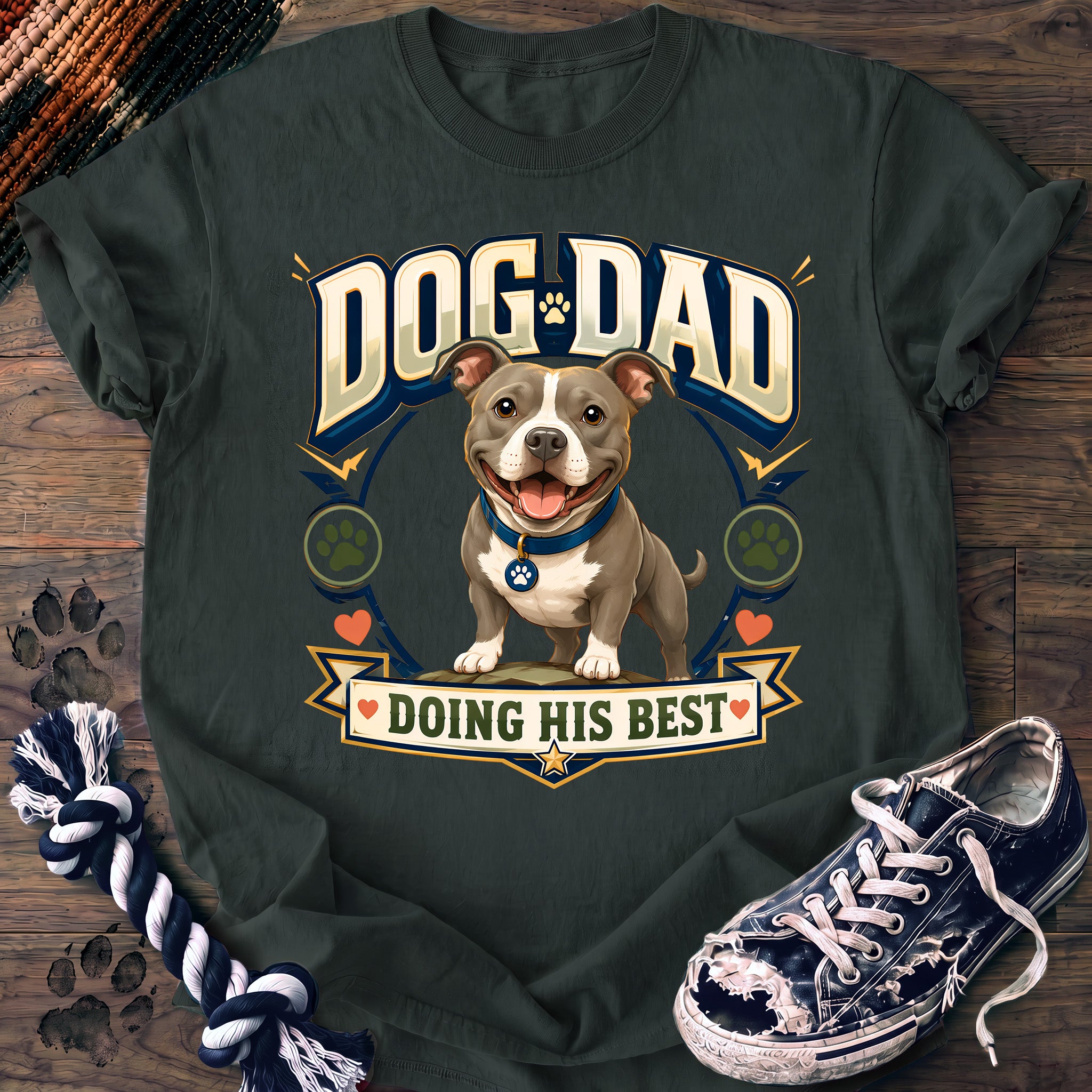 PAWSSION CLUB t-shirt in BlueSpruce color - SKU PC-0768