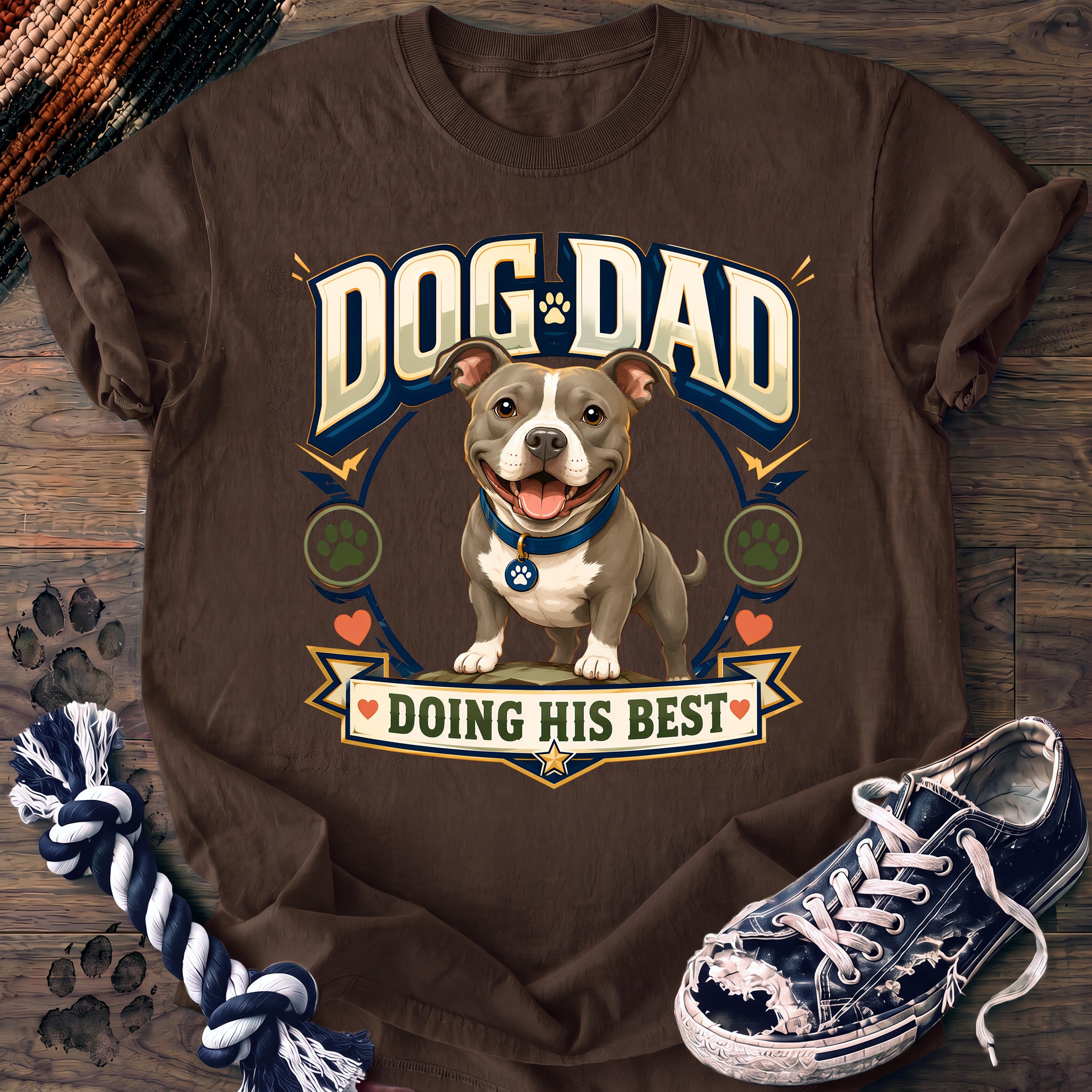 PAWSSION CLUB t-shirt in Espresso color - SKU PC-0768