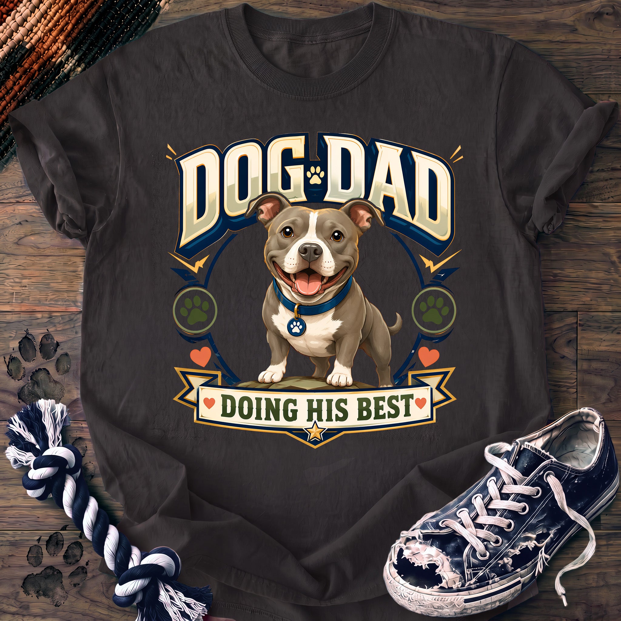 PAWSSION CLUB t-shirt in Graphite color - SKU PC-0768
