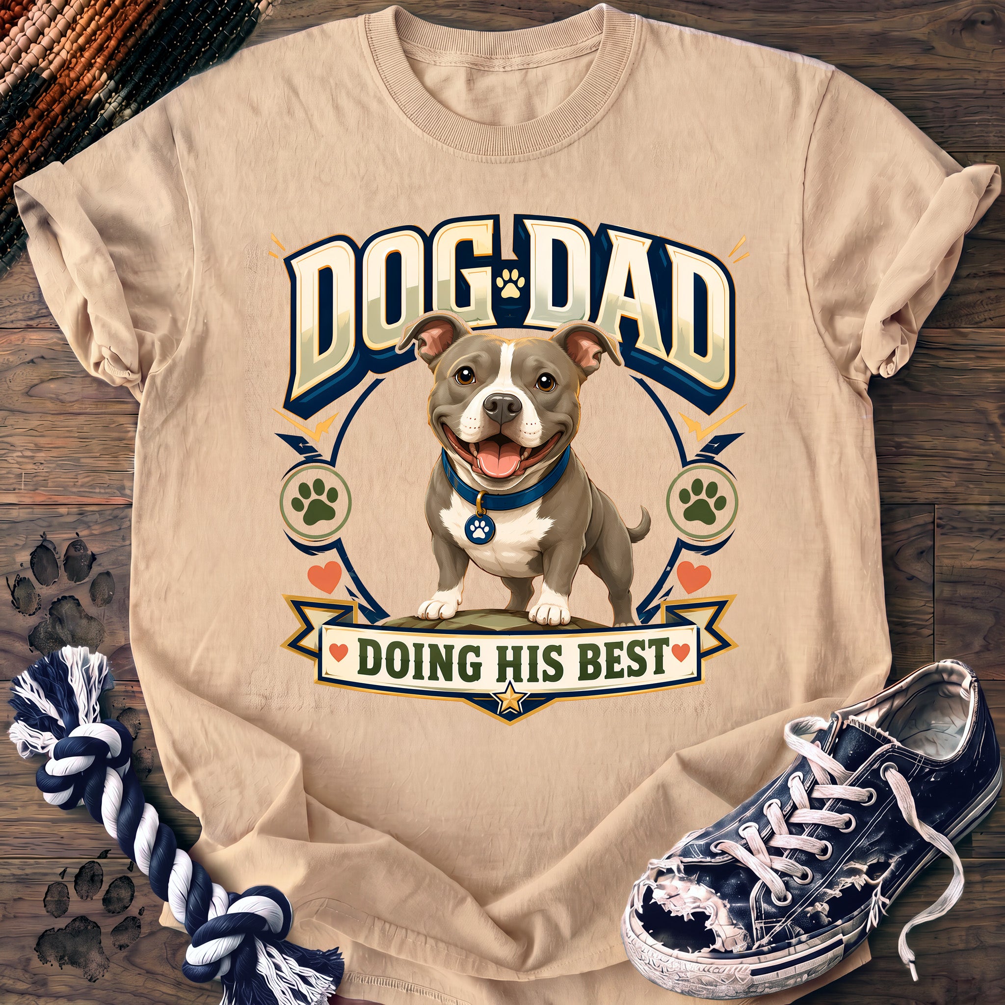 PAWSSION CLUB t-shirt in Ivory color - SKU PC-0768