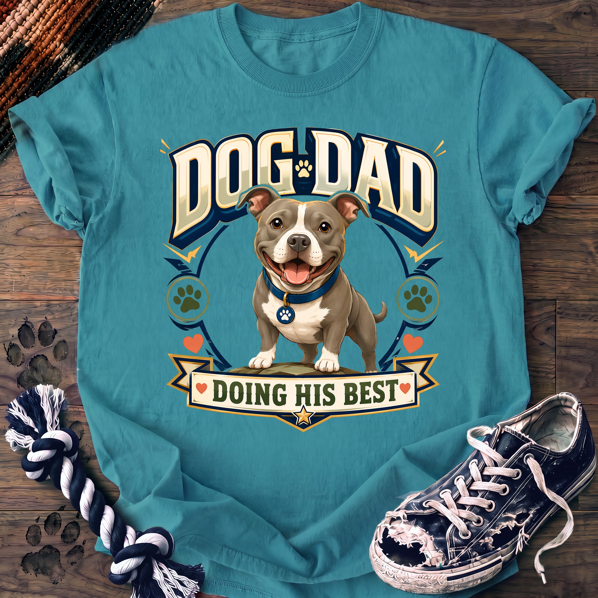 PAWSSION CLUB t-shirt in LagoonBlue color - SKU PC-0768