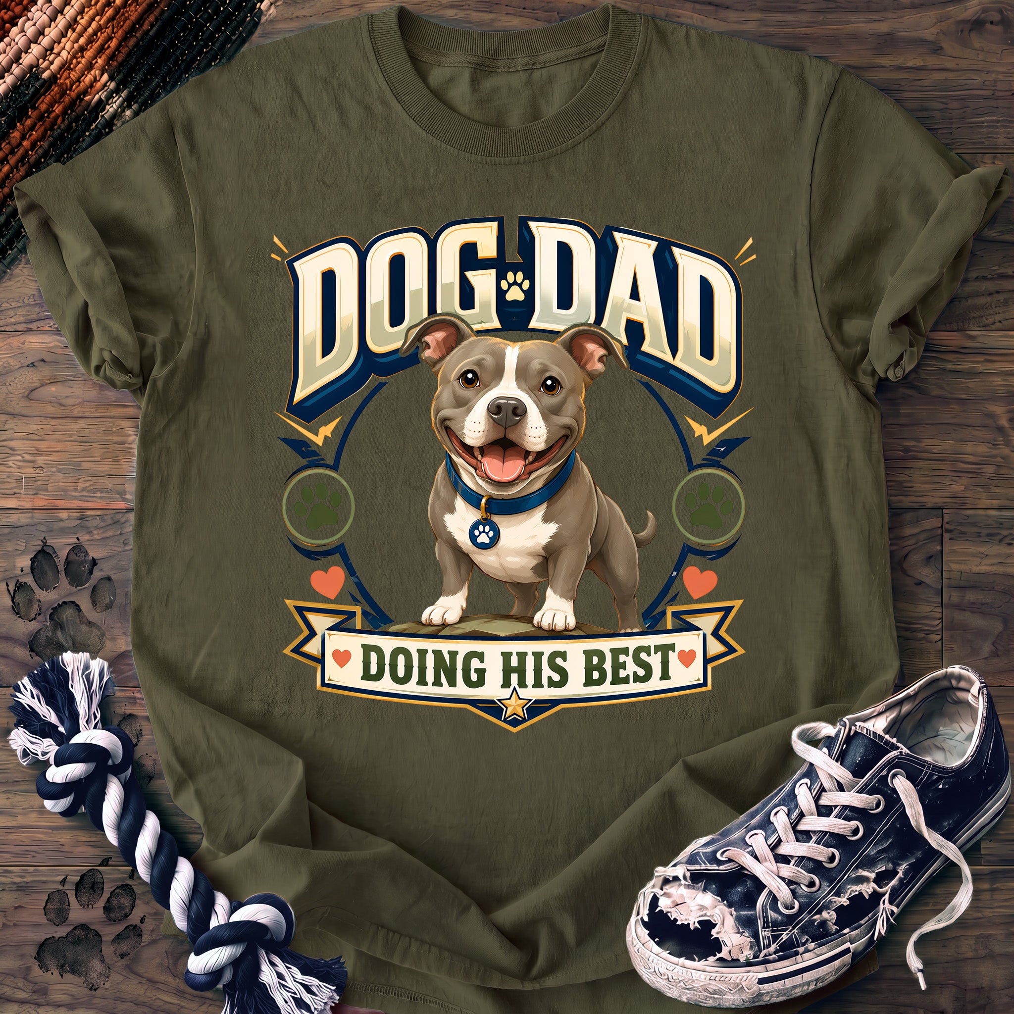 PAWSSION CLUB t-shirt in Moss color - SKU PC-0768