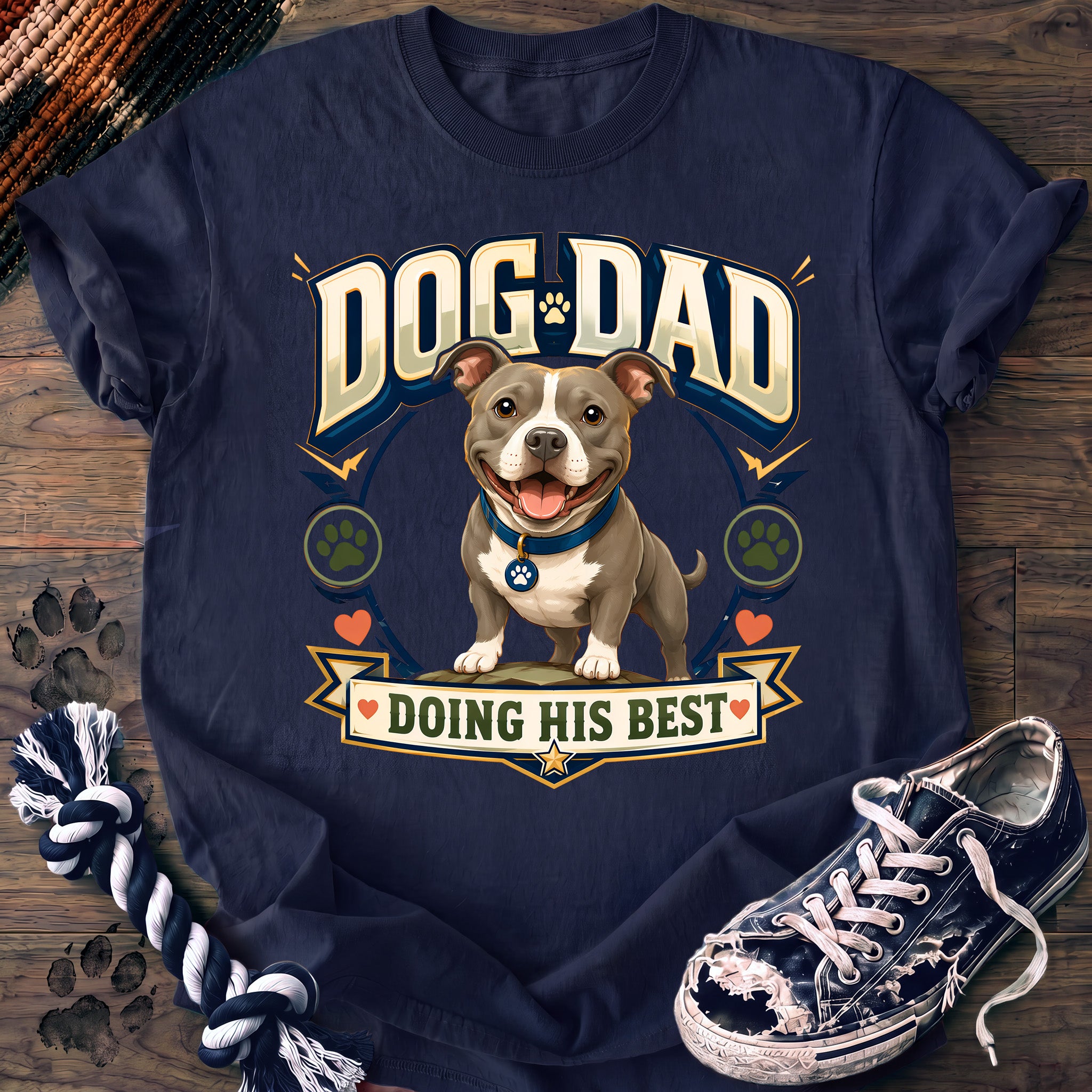 PAWSSION CLUB t-shirt in Navy color - SKU PC-0768