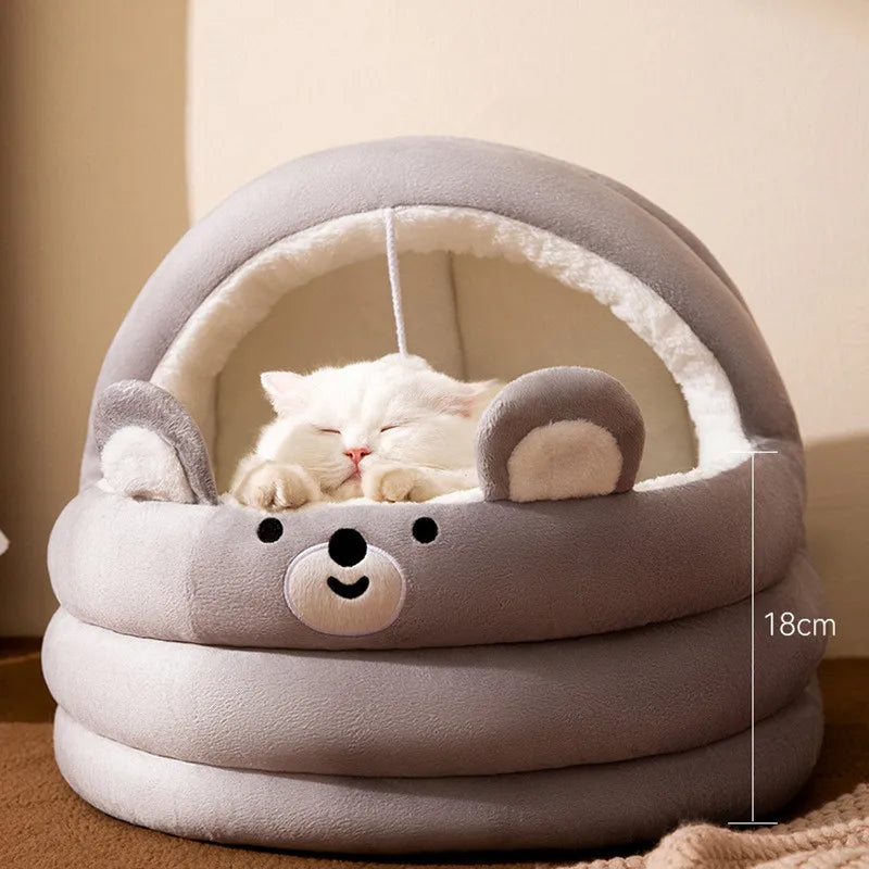 Semi-Closed Pet Bed