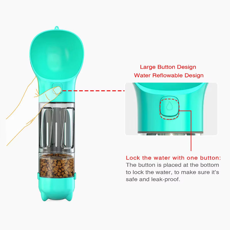 Portable Water Bottle Food Feeder