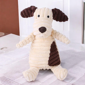 Corduroy Plush SqueakyBite Resistant Dog Toy