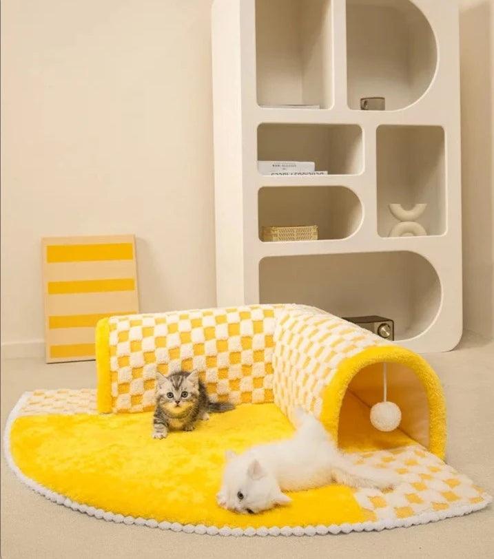 Cozy Tunnel Cat Nest